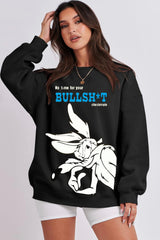 Checkmate Oversize Printed Sweatshirt