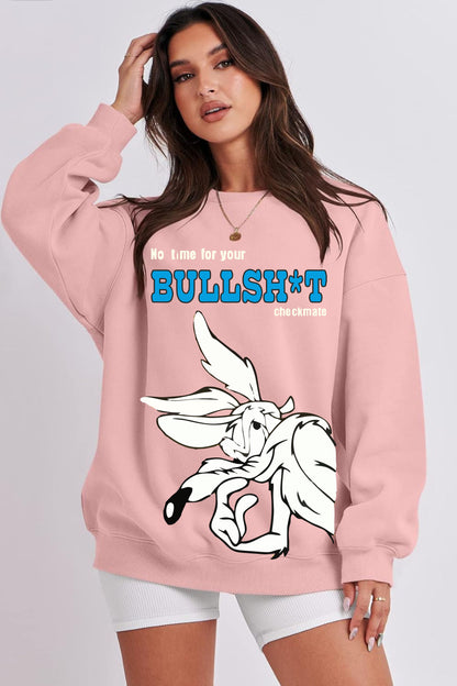 Checkmate Oversize Printed Sweatshirt