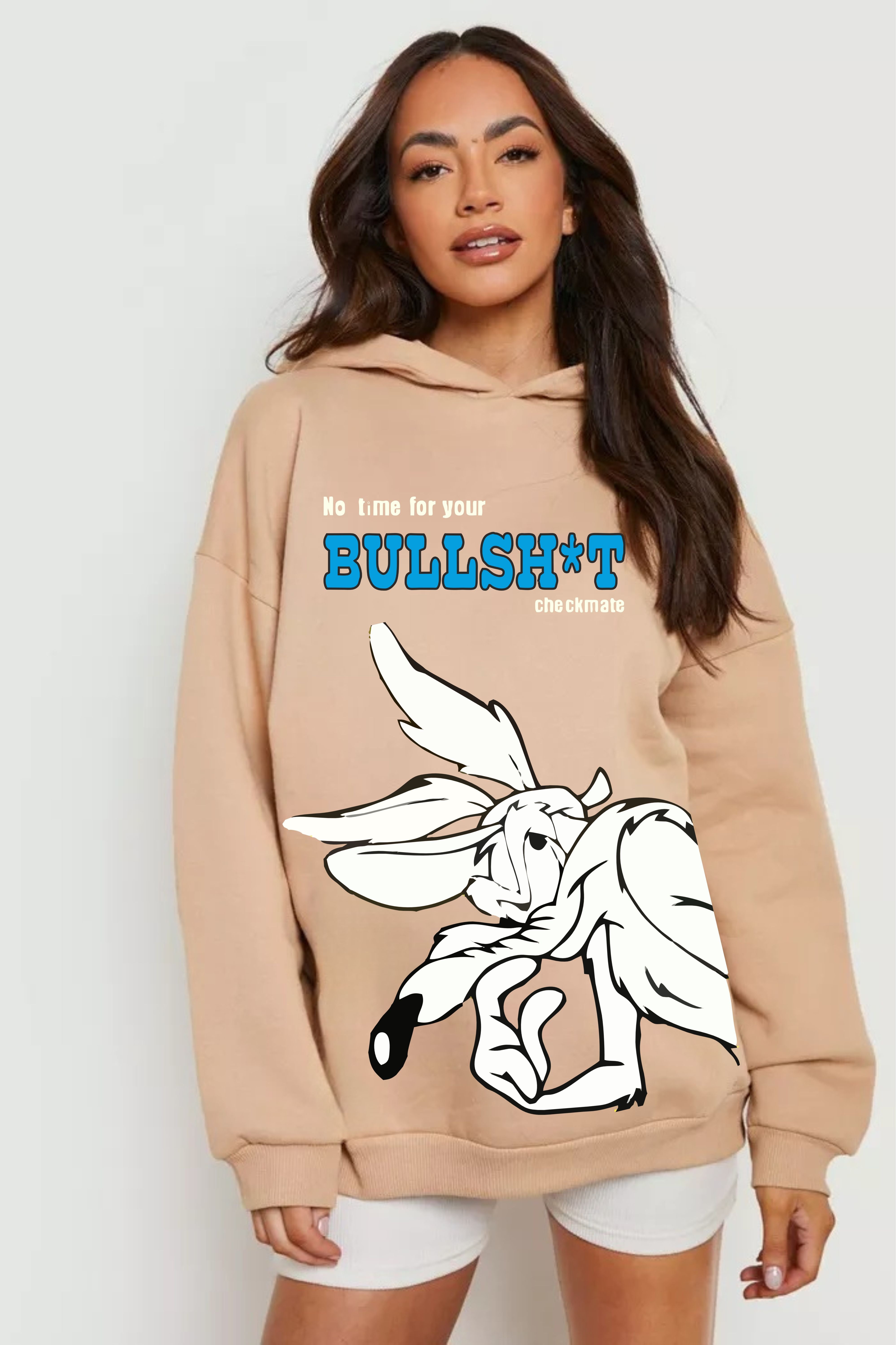 Checkmate Oversize Printed HOODIE