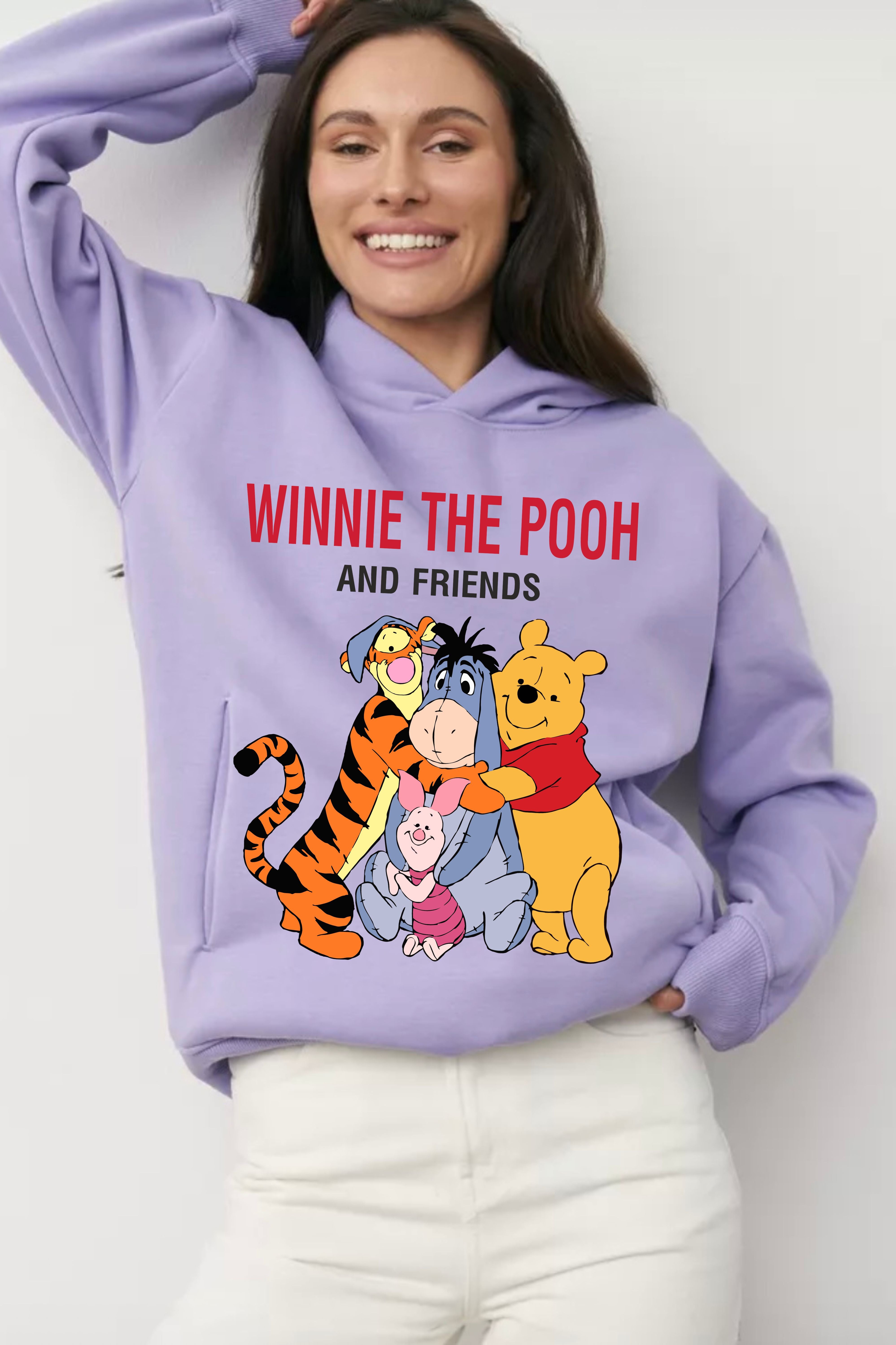 POOH Printed Oversize Hoodie