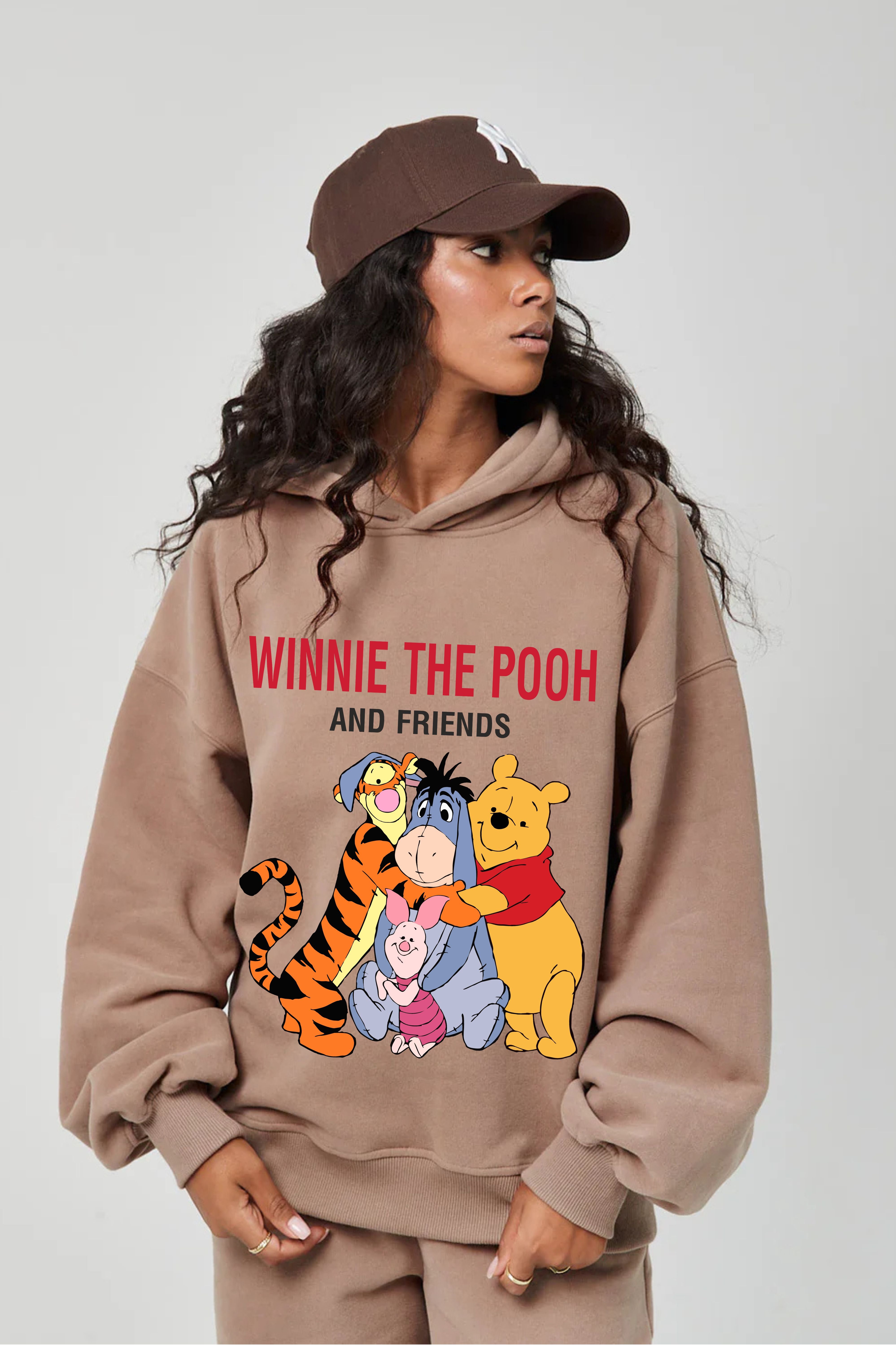 POOH Printed Oversize Hoodie