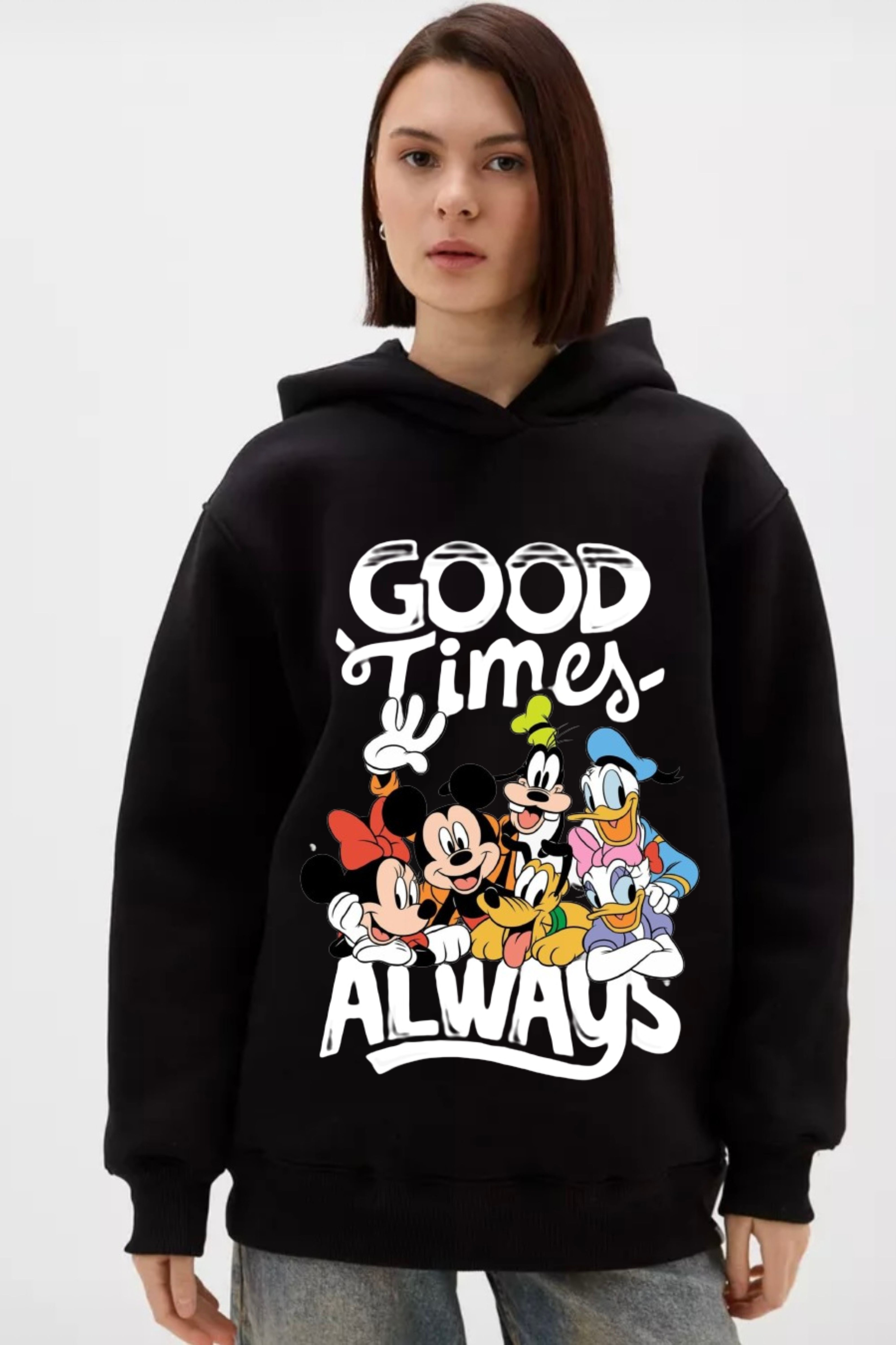 Good Times Always Printed HOODIE