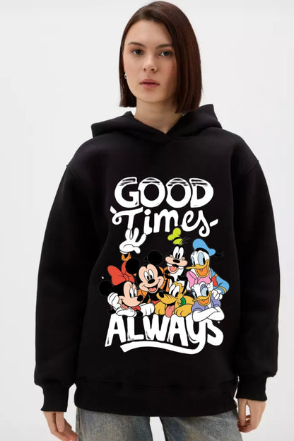 Good Times Always Printed HOODIE