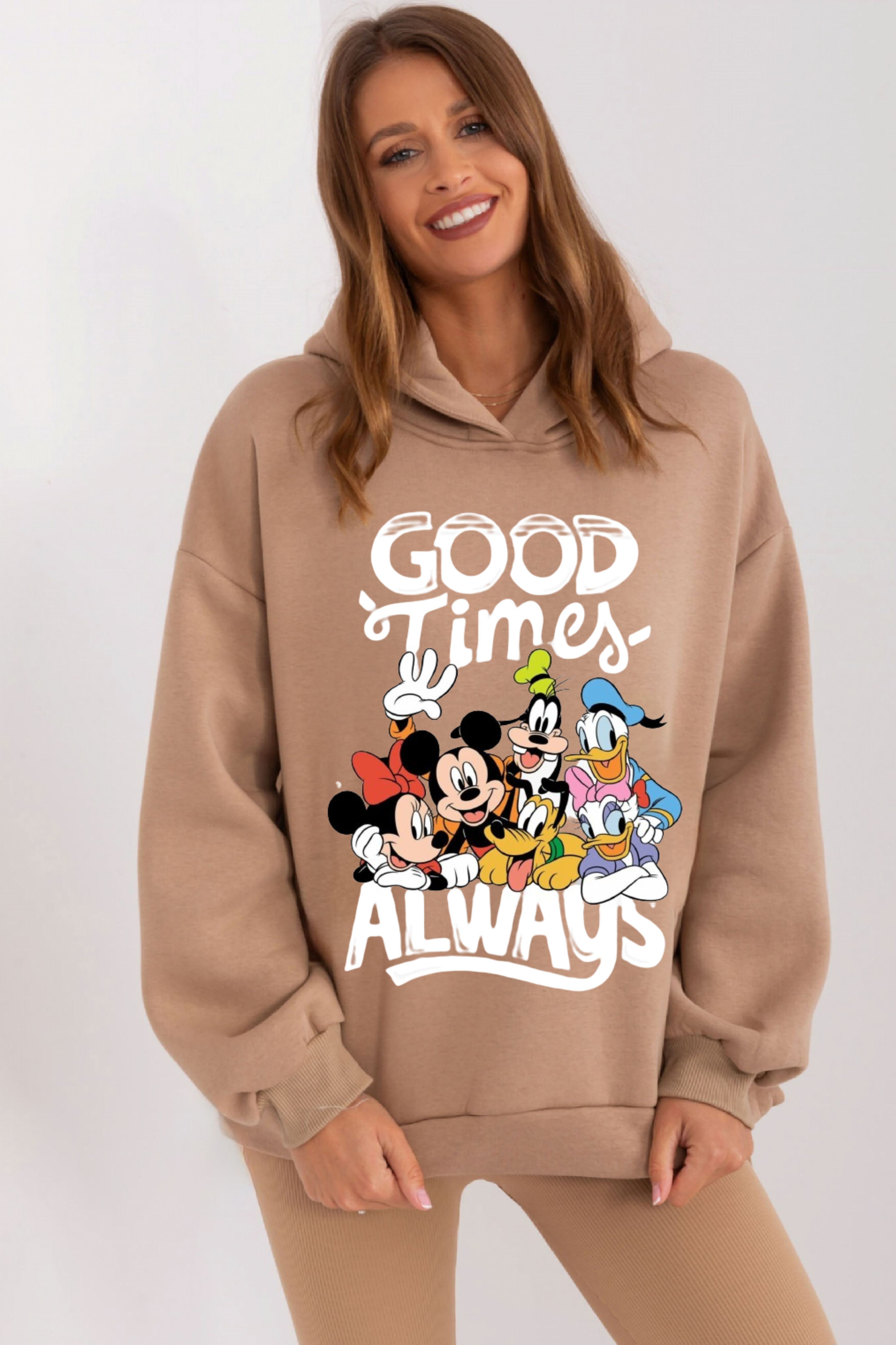Good Times Always Printed HOODIE