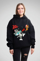 Tom and Jerry Printed Hoodie