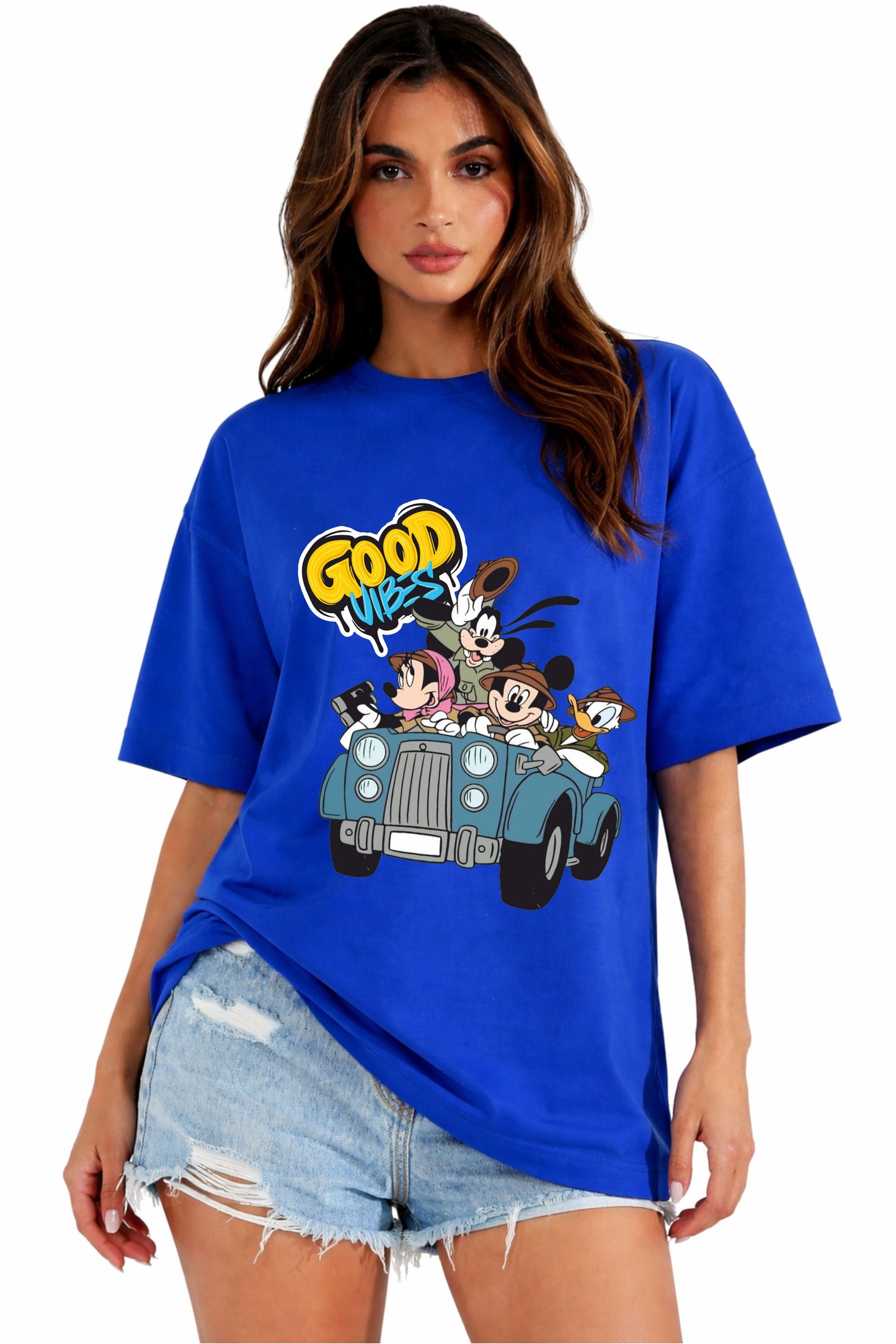 Mickey Vibes Printed T-shirt for women