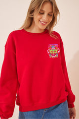 Trippin printed oversize sweatshirt