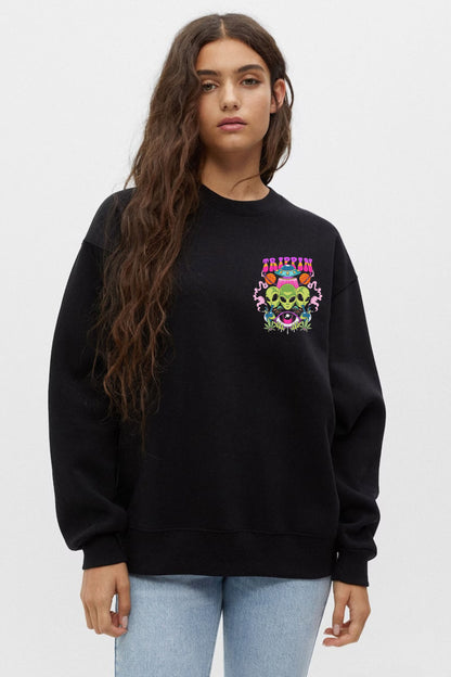 Trippin printed oversize sweatshirt