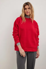 Women’s red oversize sweatshirt