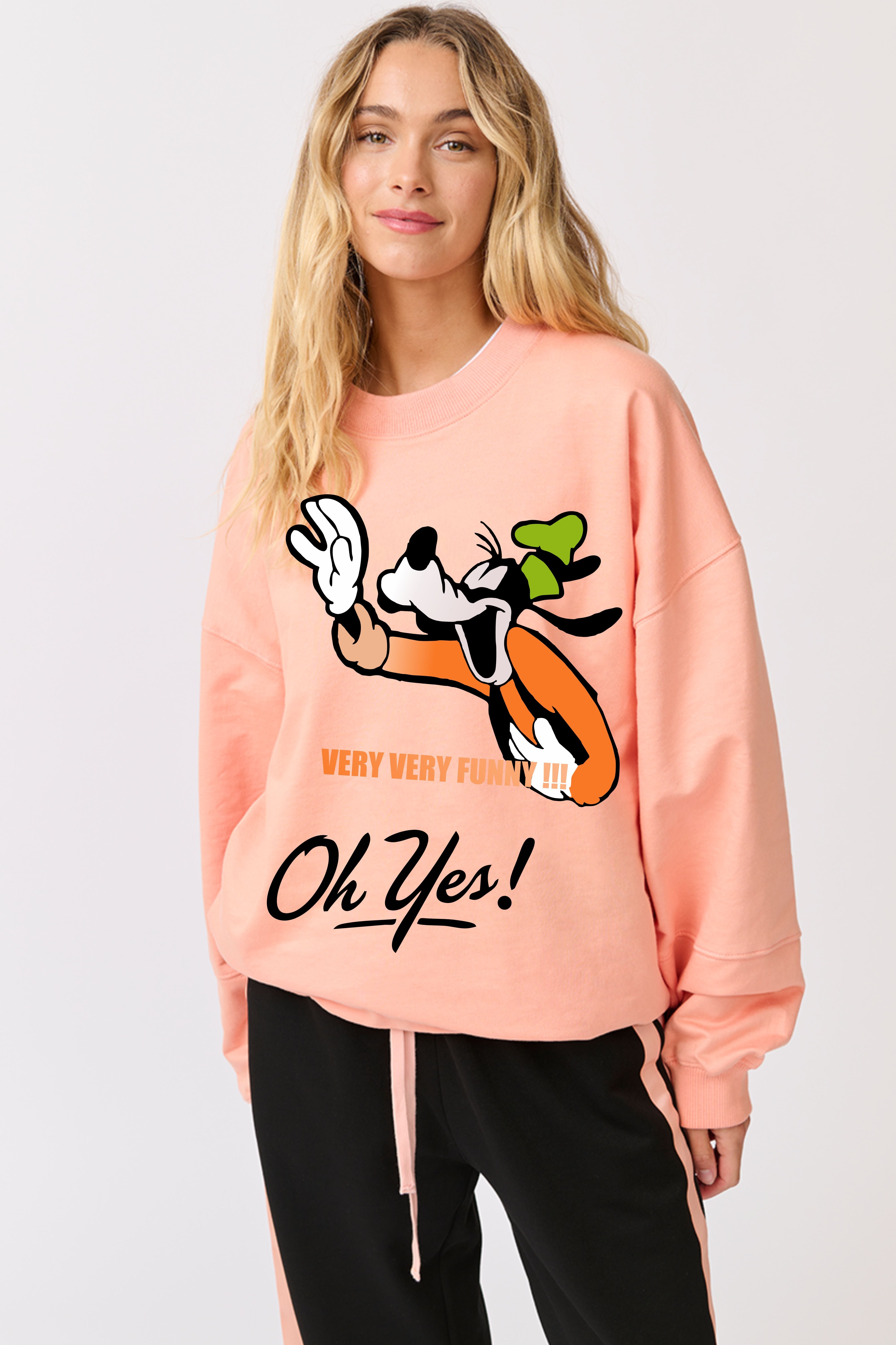 Funny You oversize Printed Sweatshirt