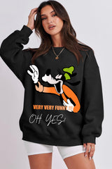 Funny You oversize Printed Sweatshirt