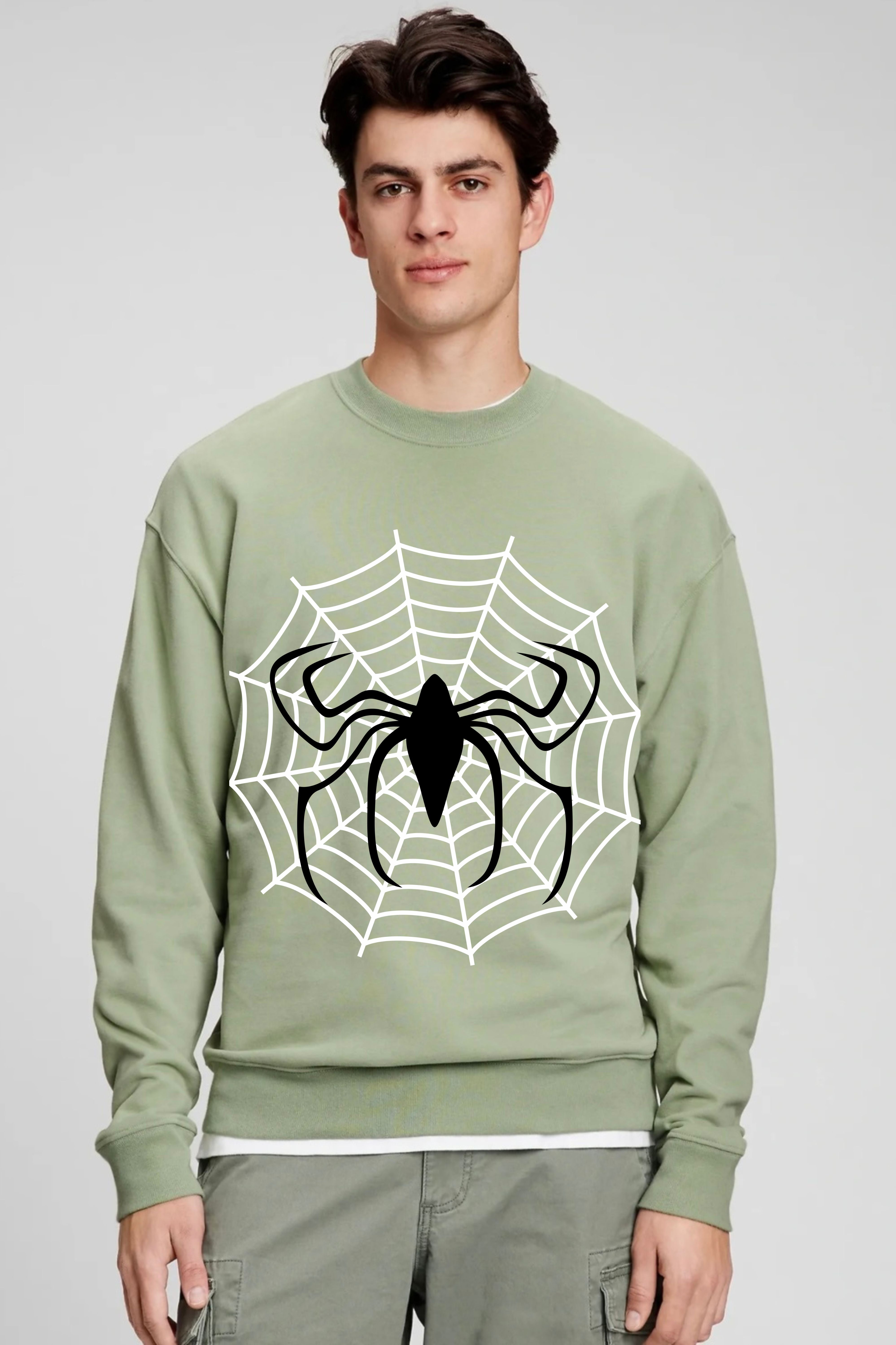 Spider printed oversize sweatshirt