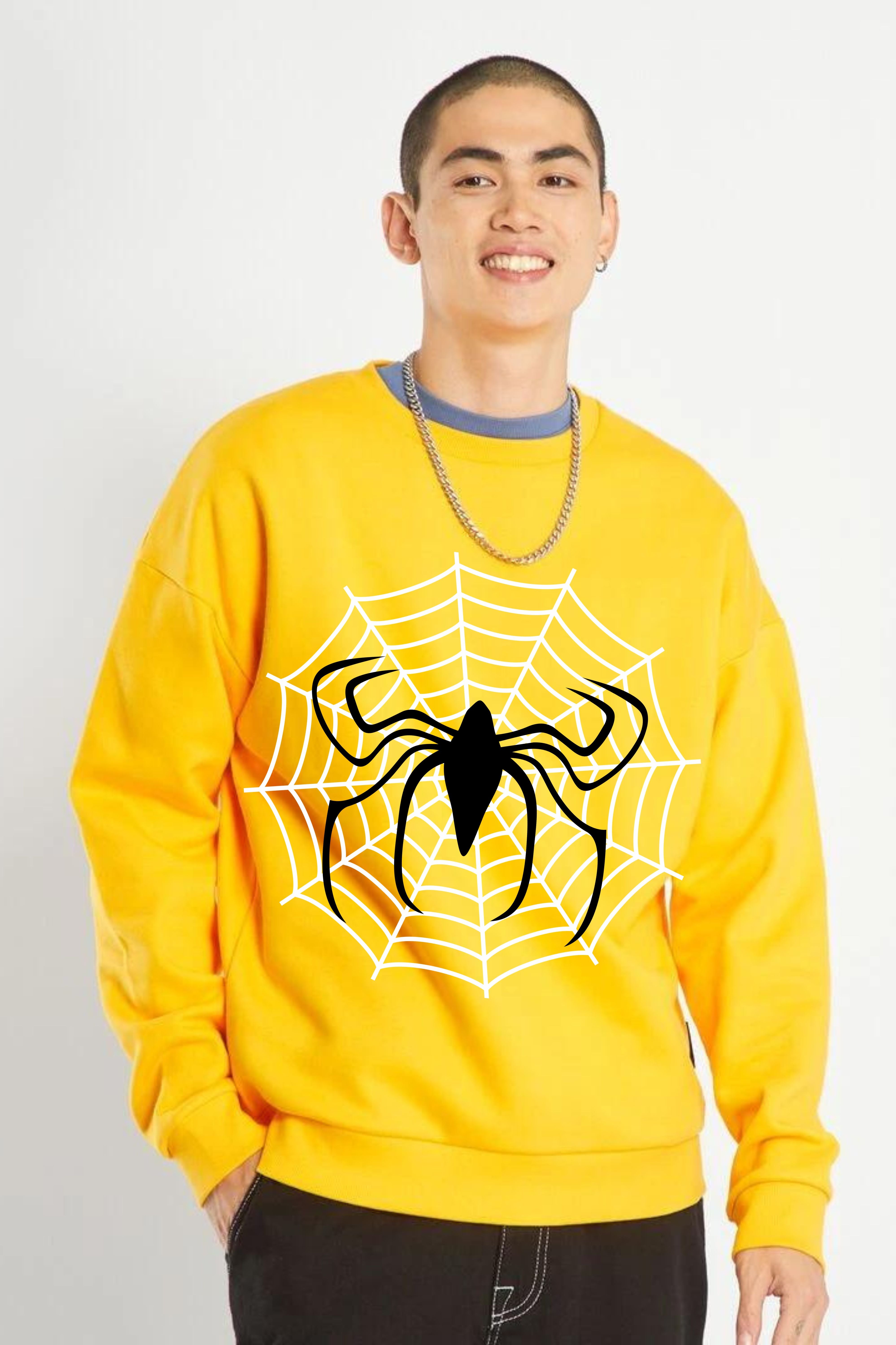 Spider printed oversize sweatshirt