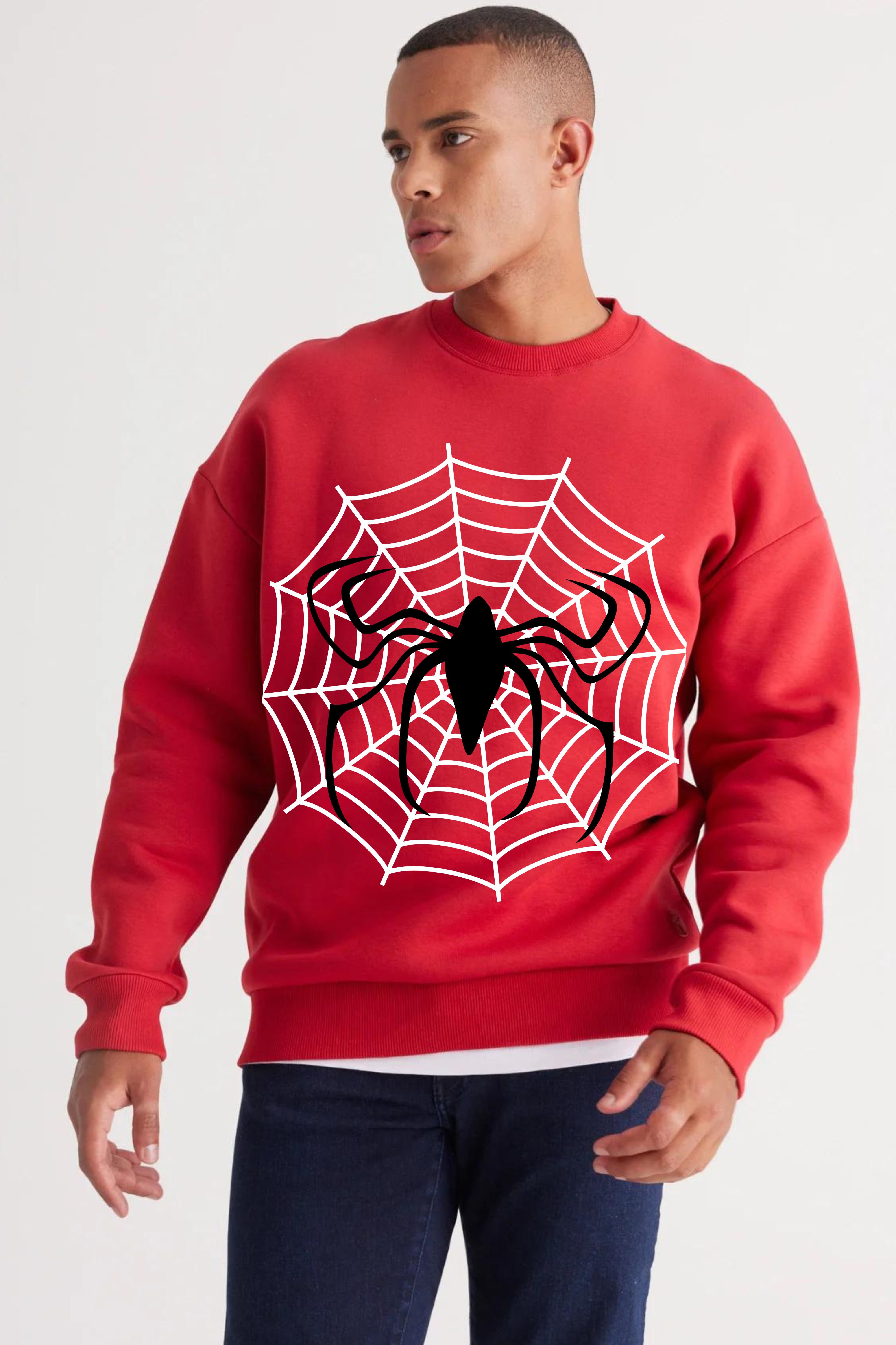 Spider printed oversize sweatshirt