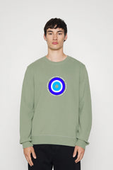 Evil eye printed oversize sweatshirt