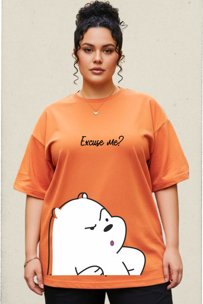 White Panda Plus Tee