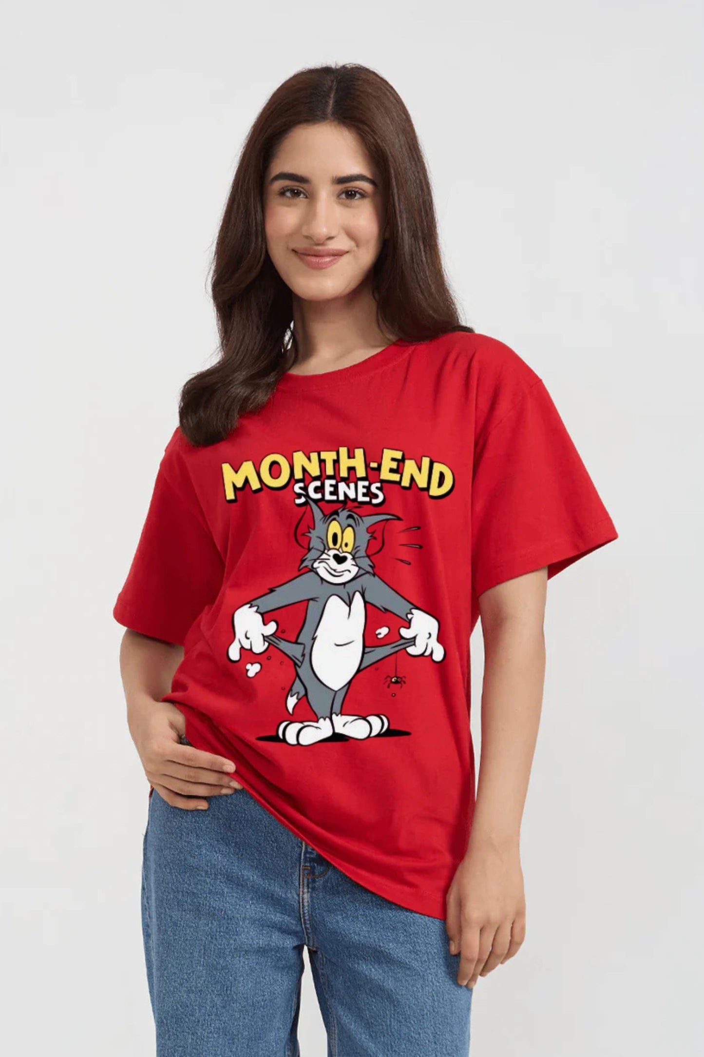 Cashless Oversize Printed Tee