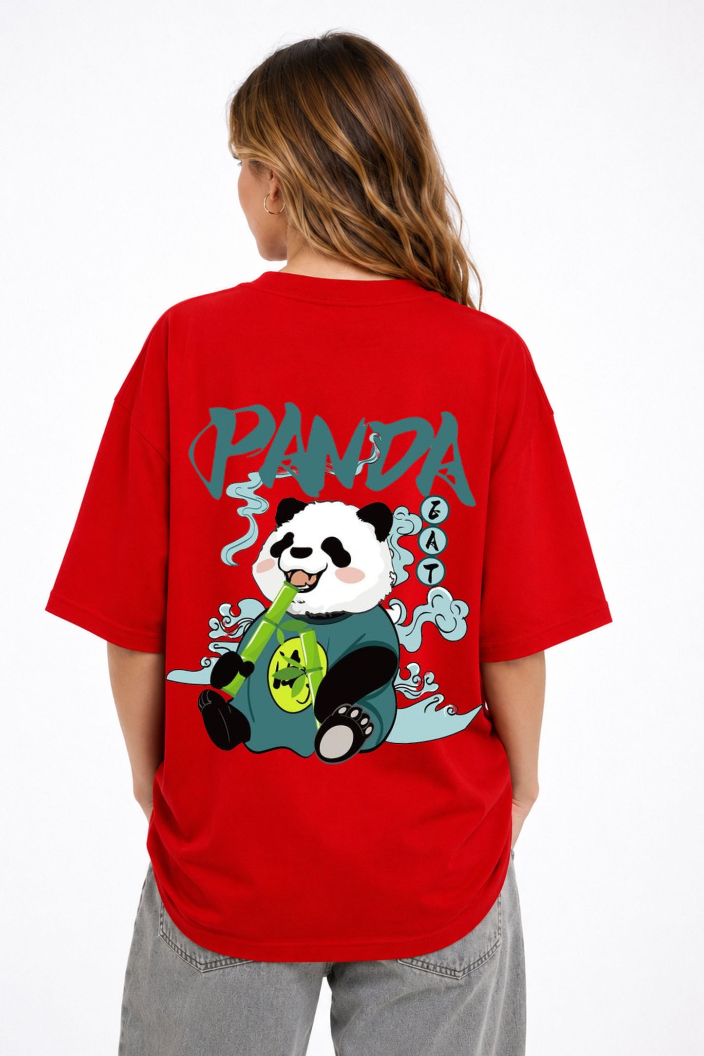 Panda Printed oversize Tee