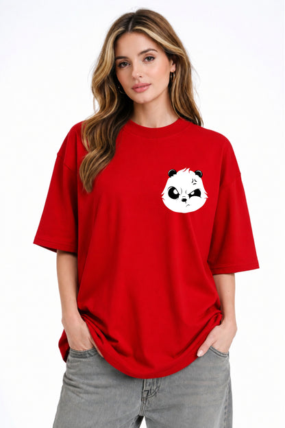 Panda Printed oversize Tee