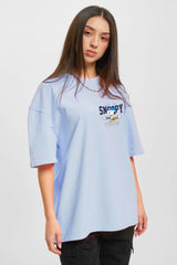 SNOOPY PRINTED OVERSIZE T-SHIRT