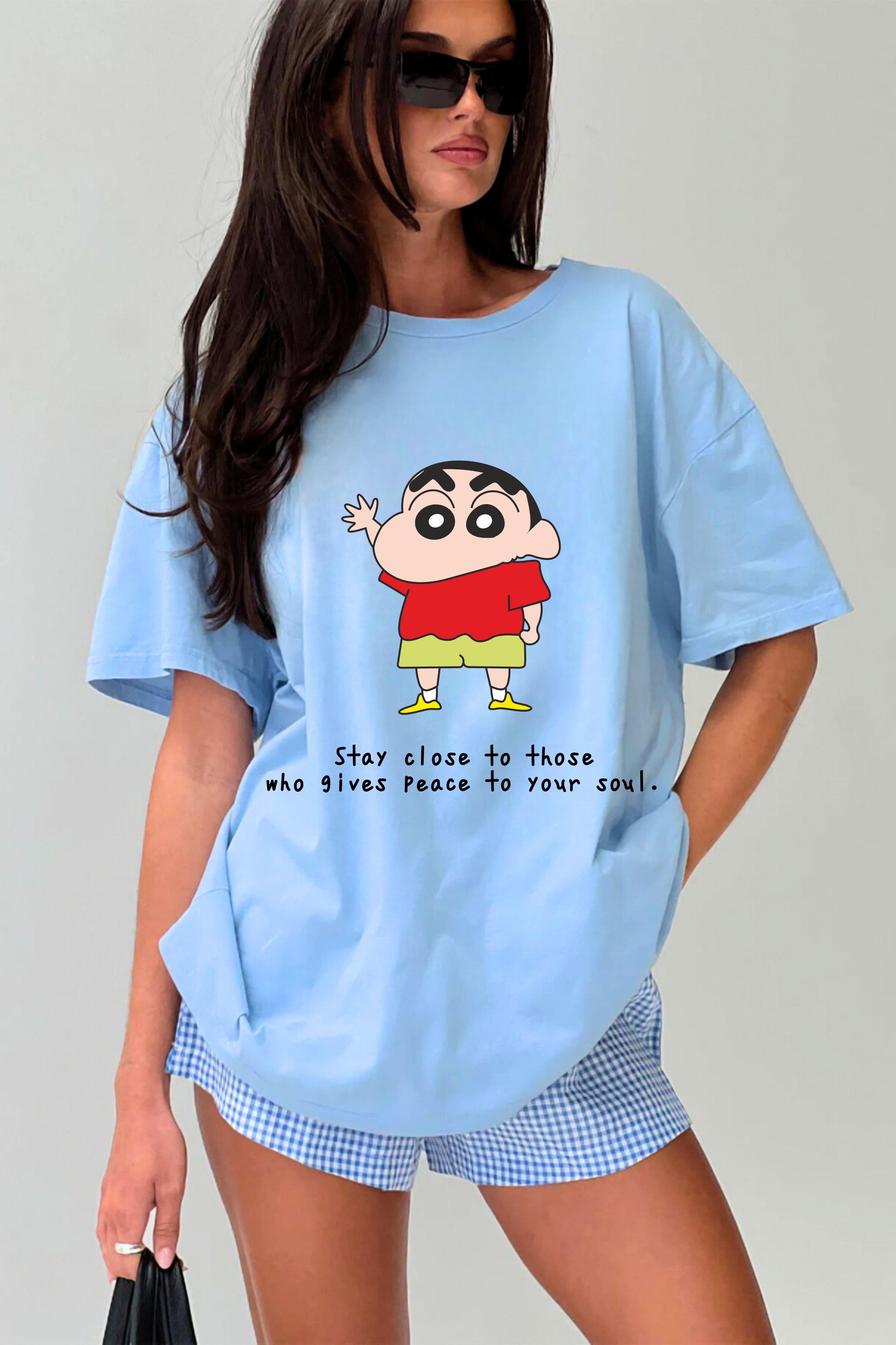 Shin-chan Printed Oversize T-shirt