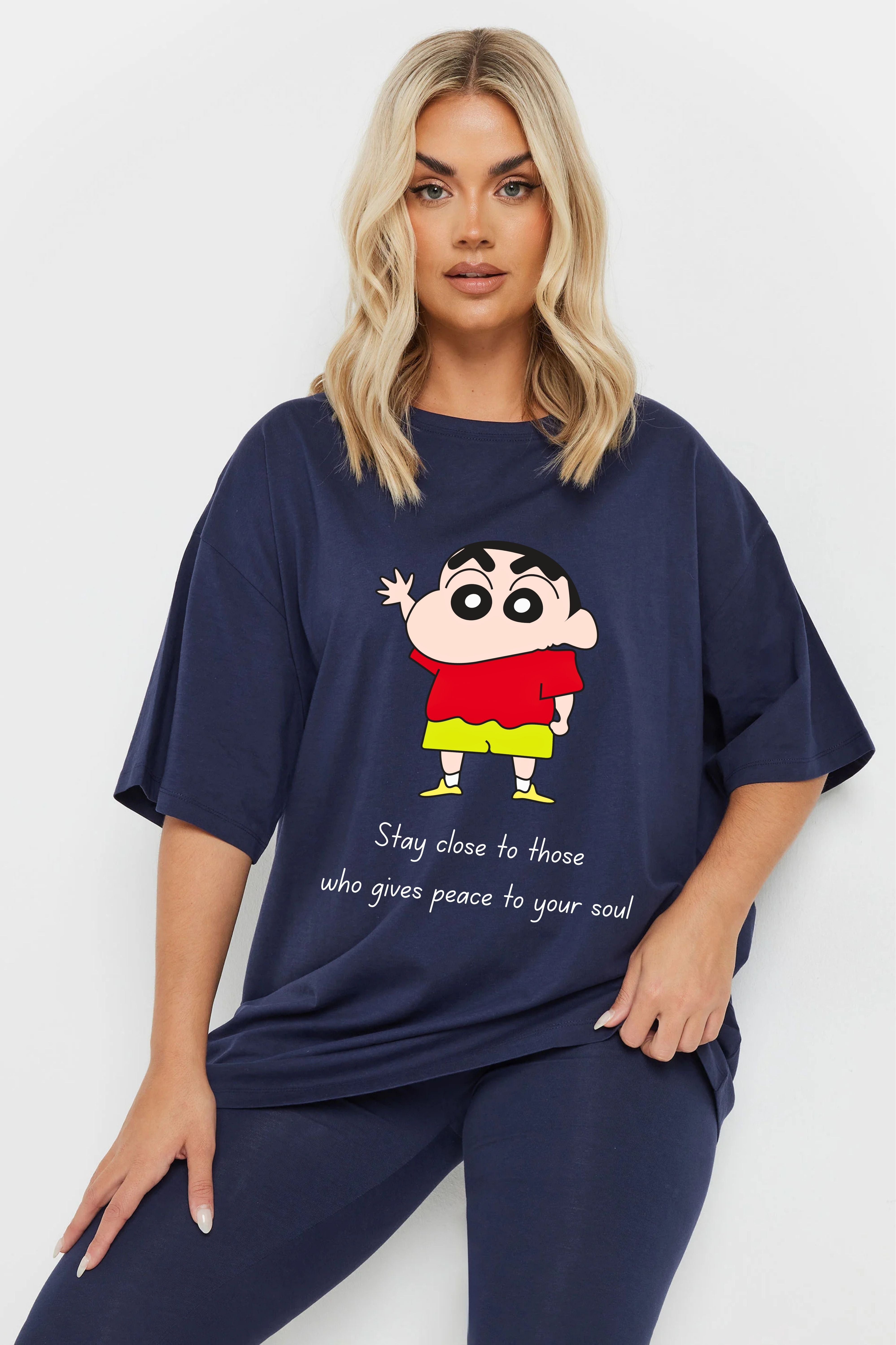 Shin-chan Printed Oversize T-shirt