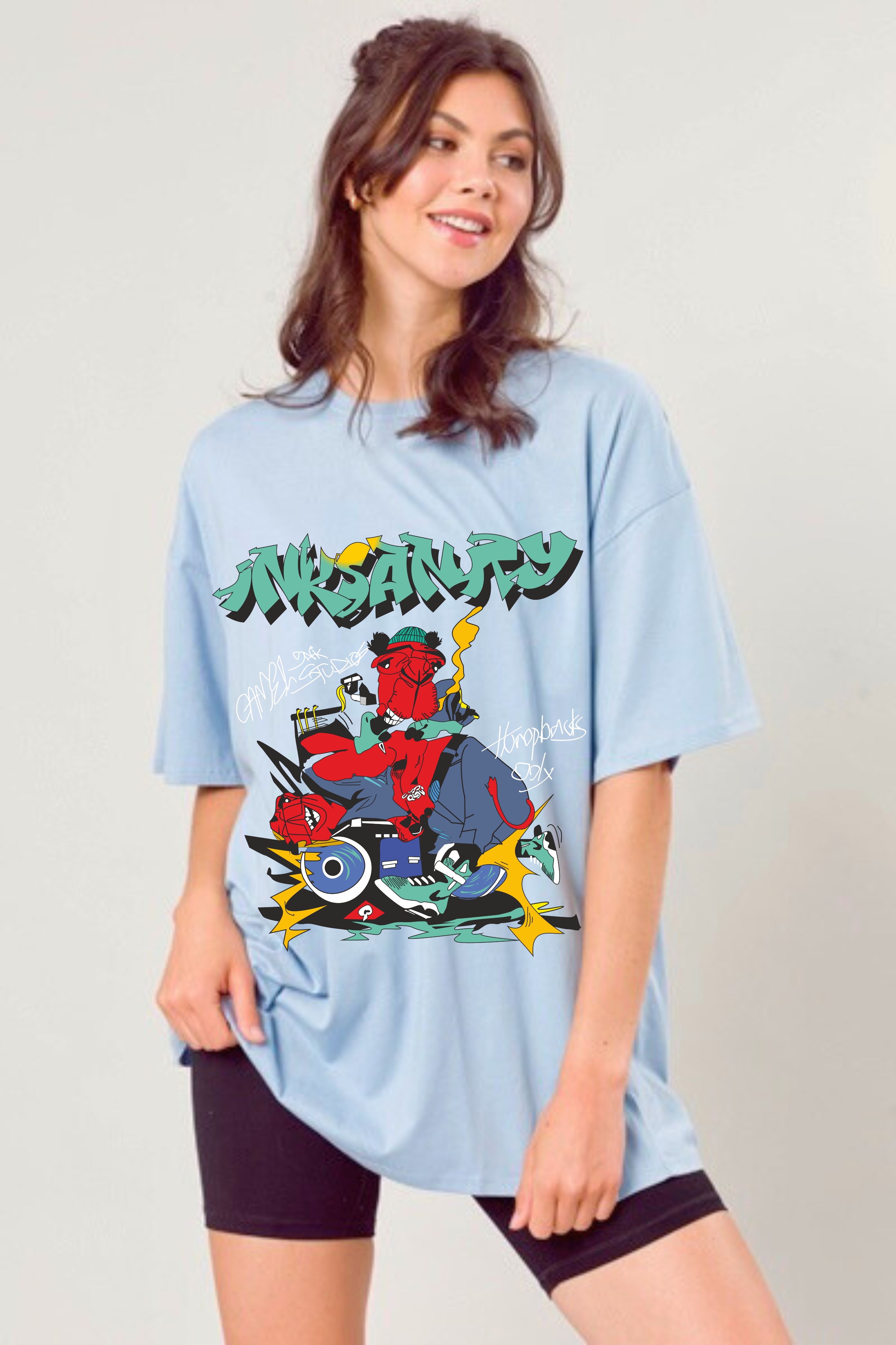 Inksankry Graphic Oversize T-shirt