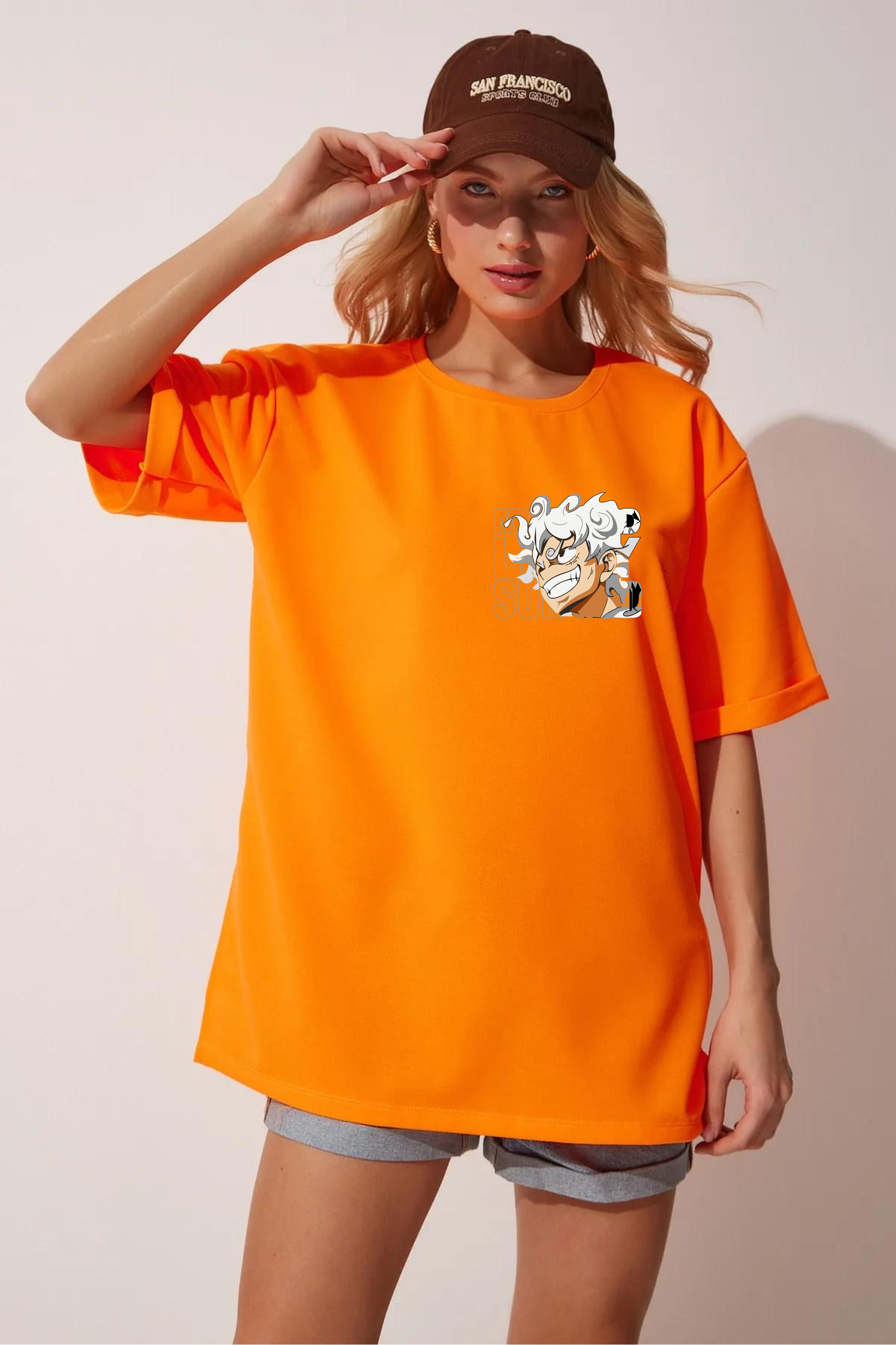 Anime printed oversize T-shIrt