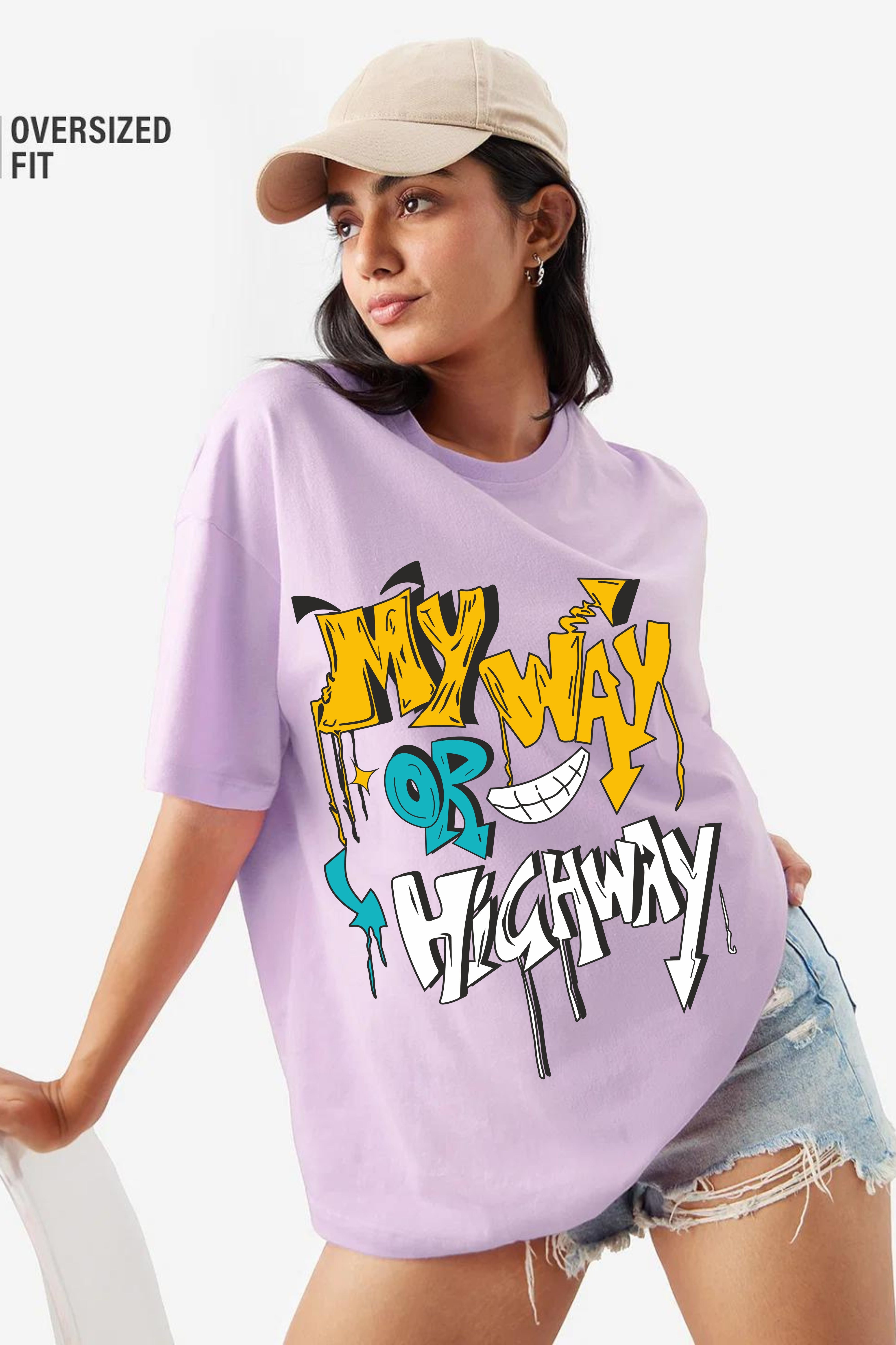 My Way Printed Oversize T-shirt