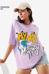 My Way Printed Oversize T-shirt