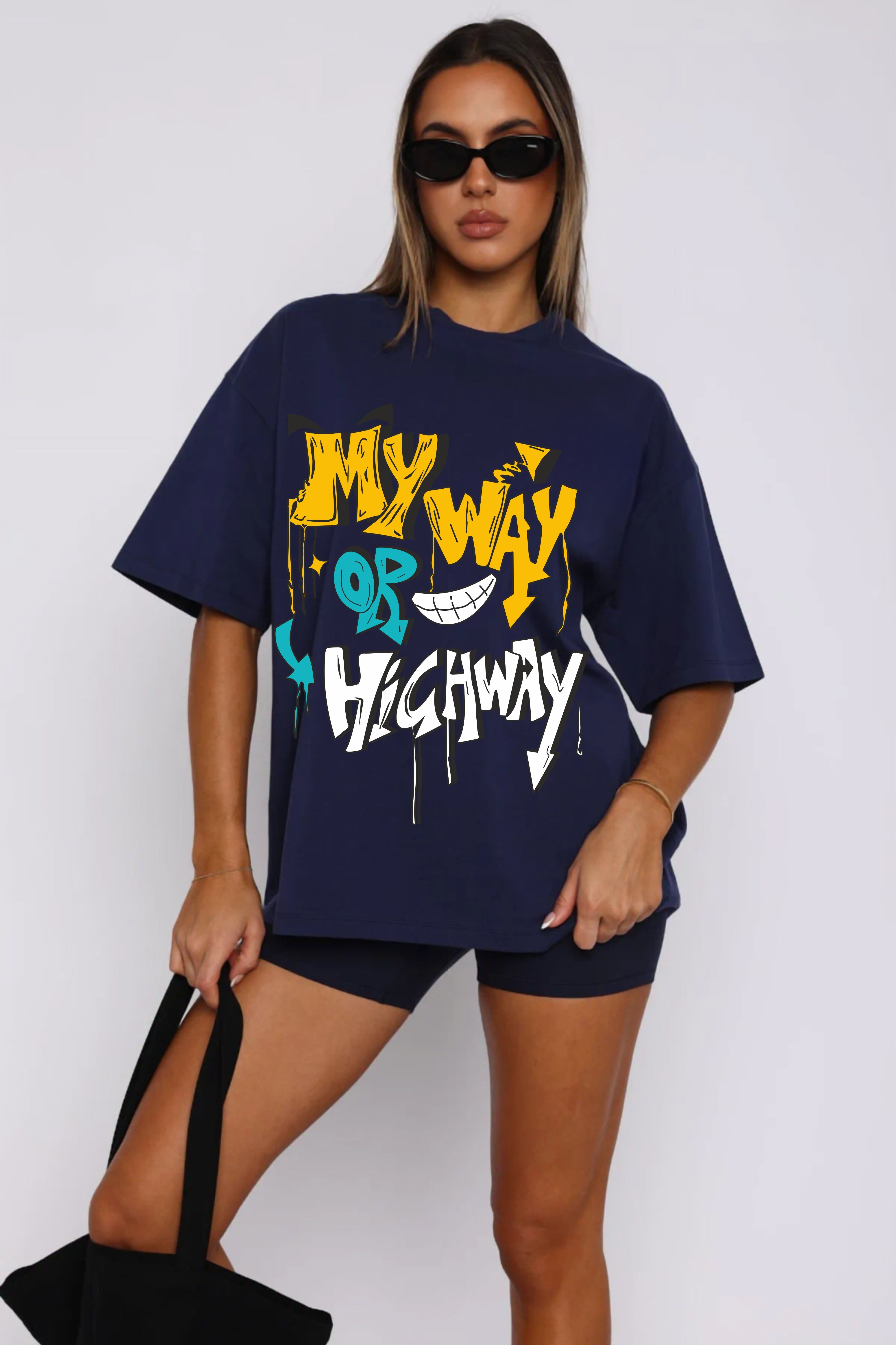 My Way Printed Oversize T-shirt
