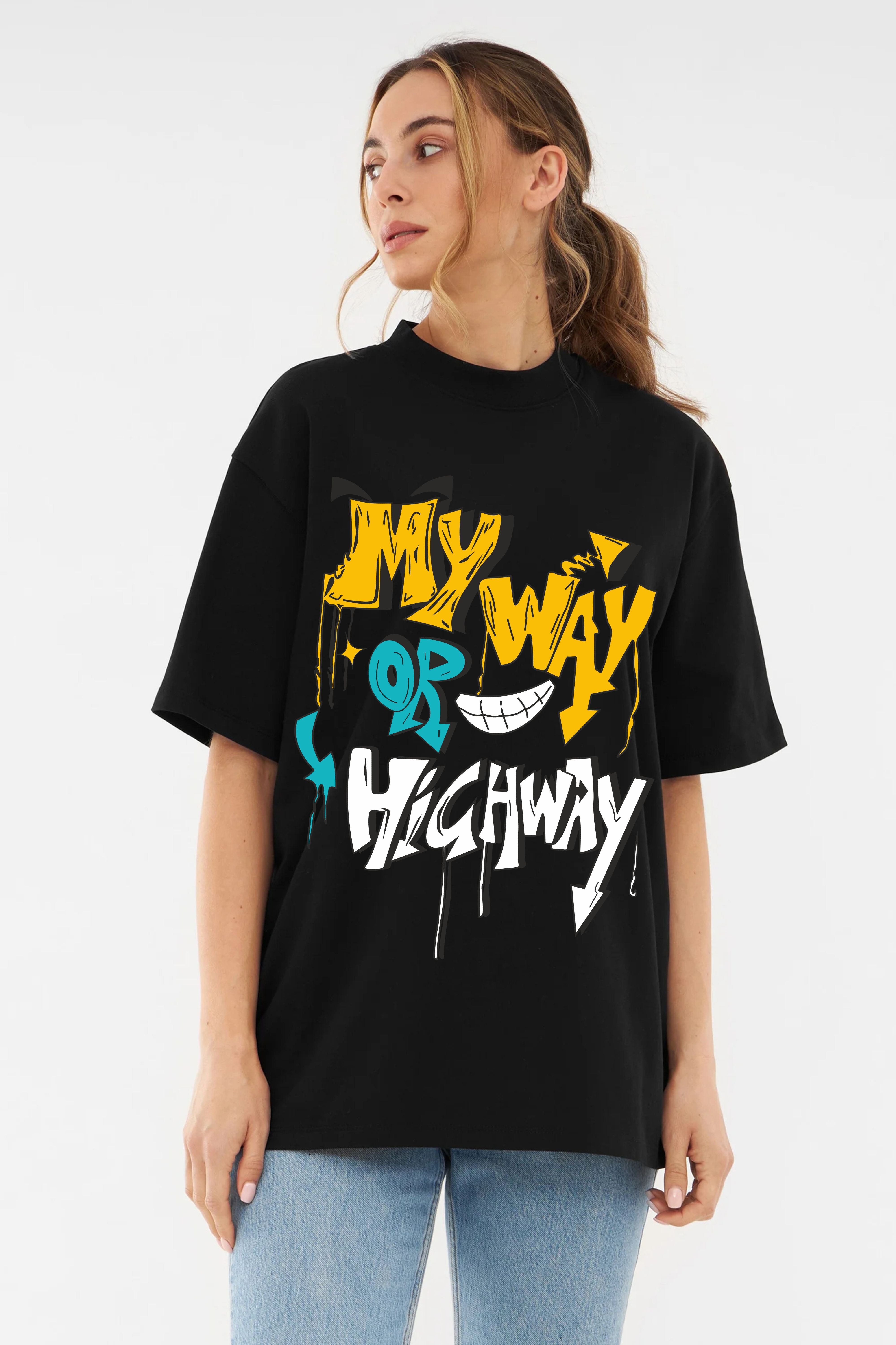 My Way Printed Oversize T-shirt