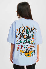 I can fly oversize printed T-shirt