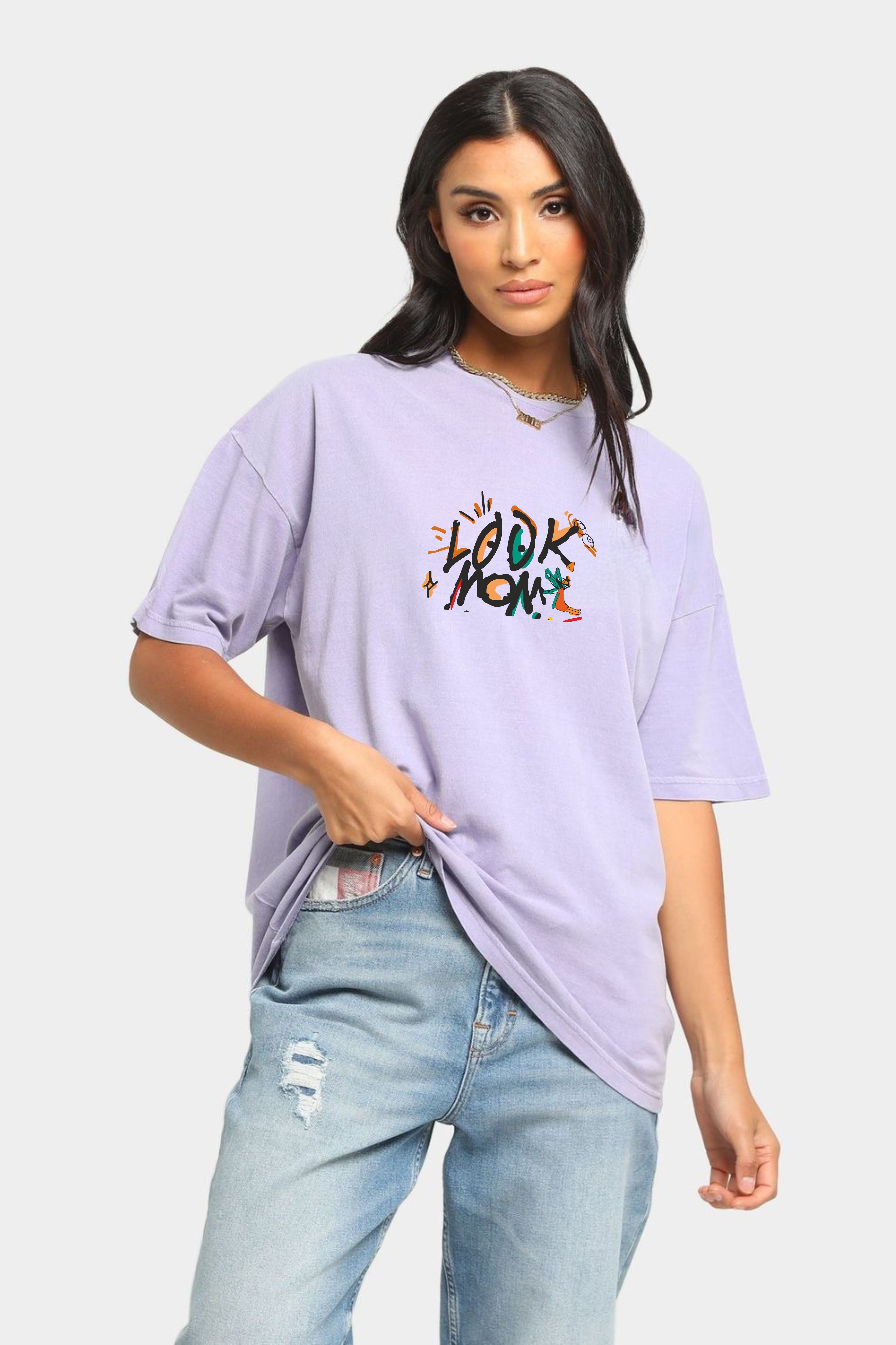 I can fly oversize printed T-shirt