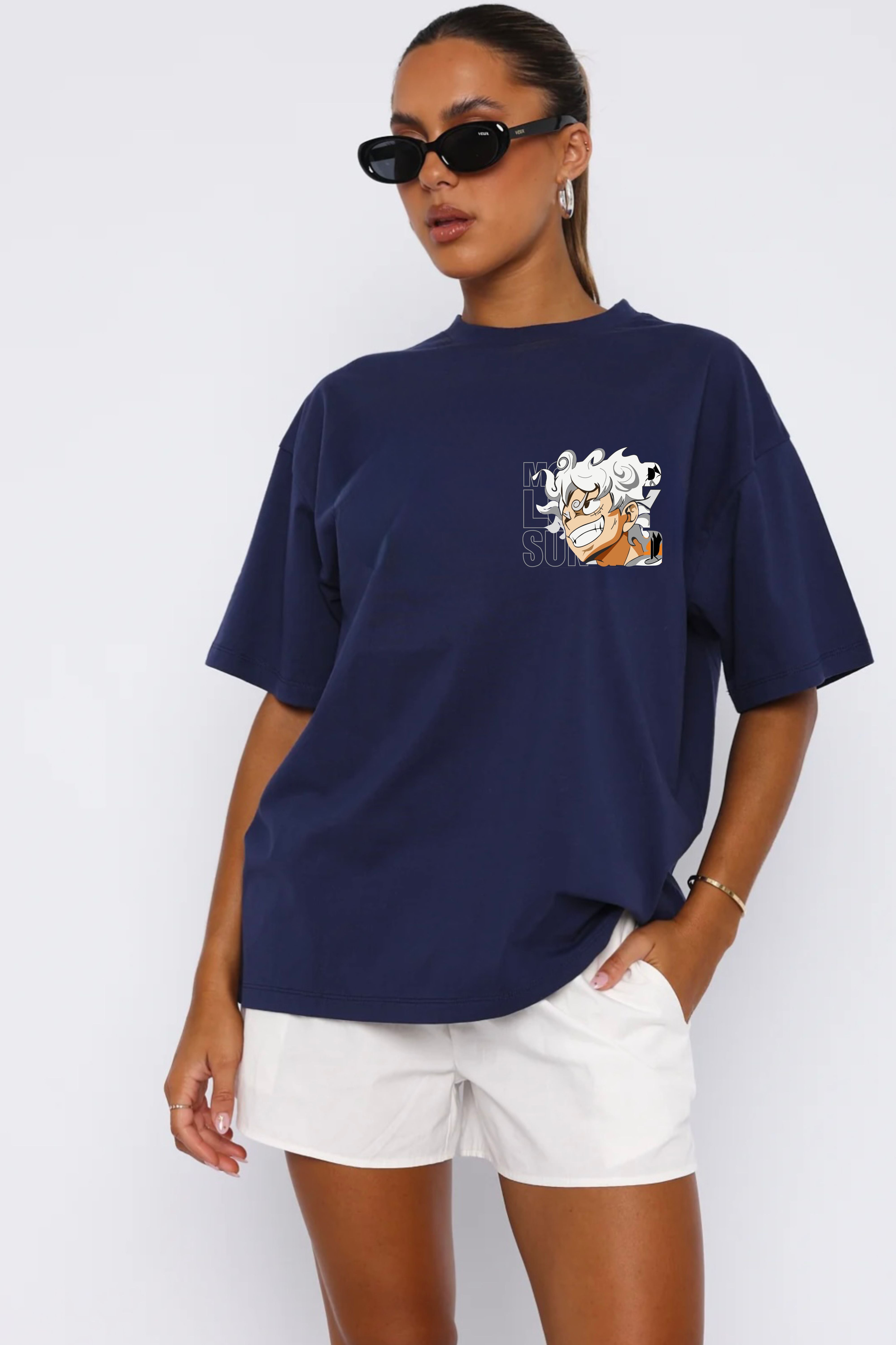 Anime printed oversize T-shIrt