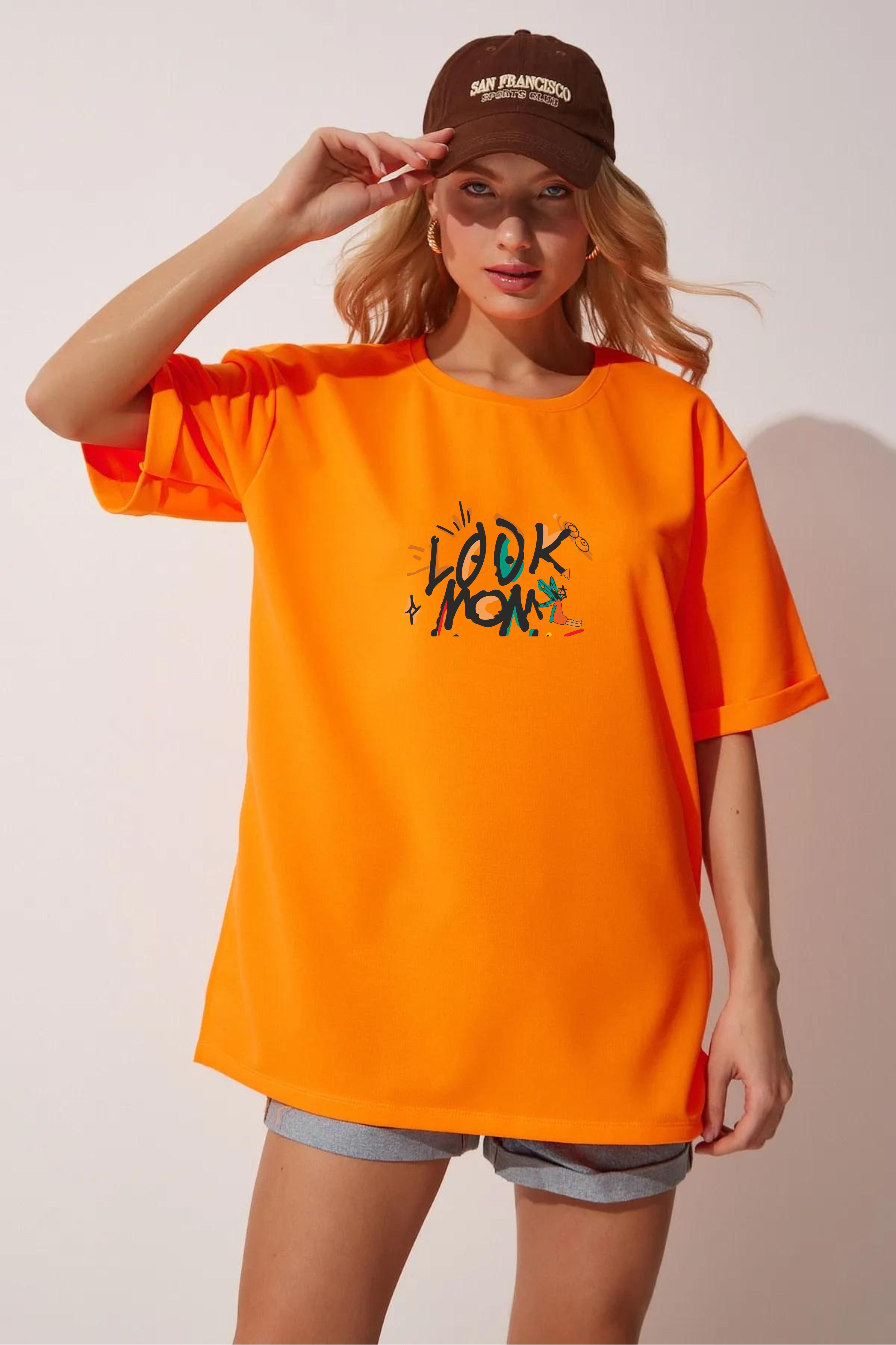 I can fly oversize printed T-shirt