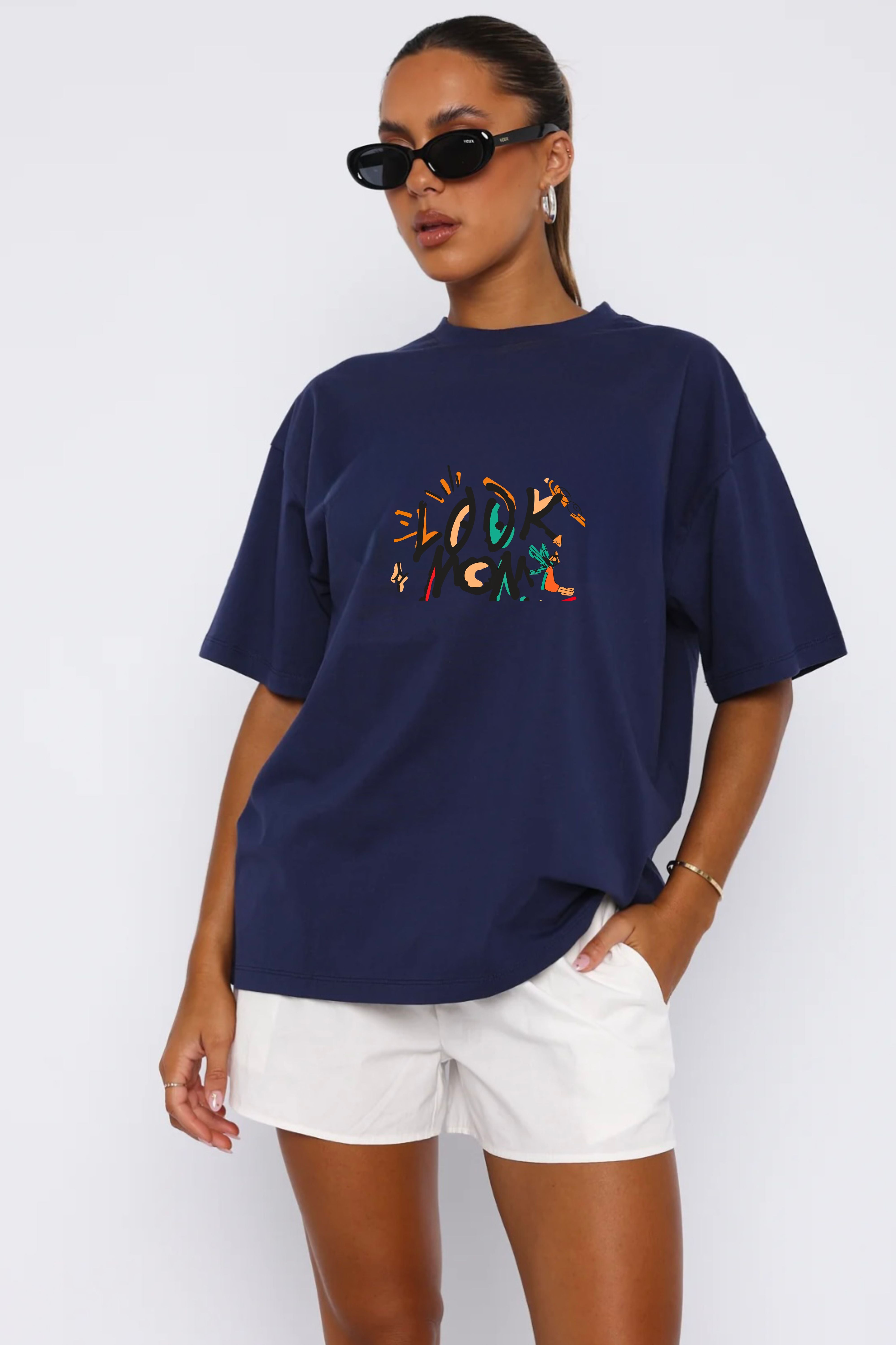 I can fly oversize printed T-shirt