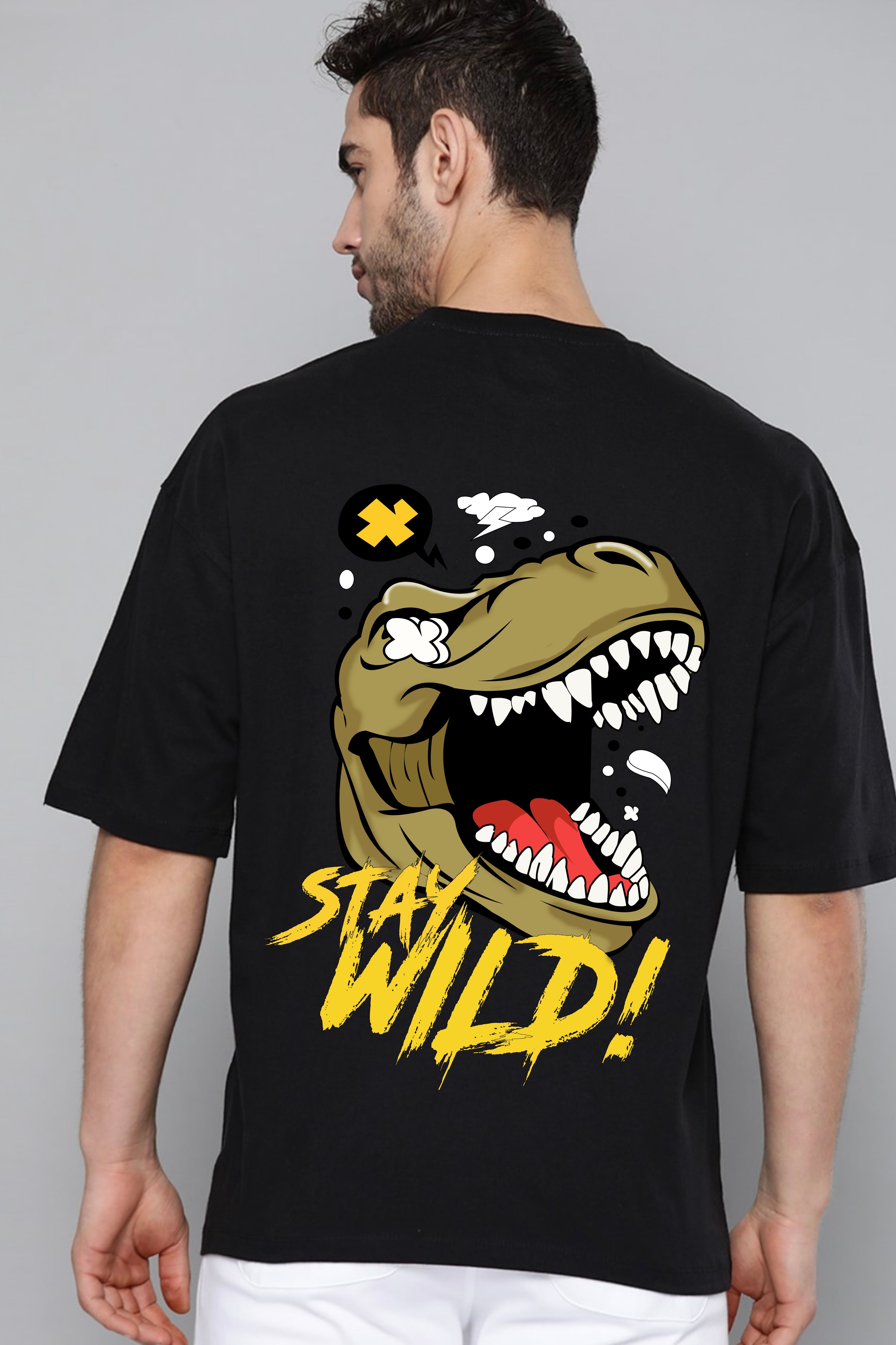 Stay wild Men oversized T-shirt