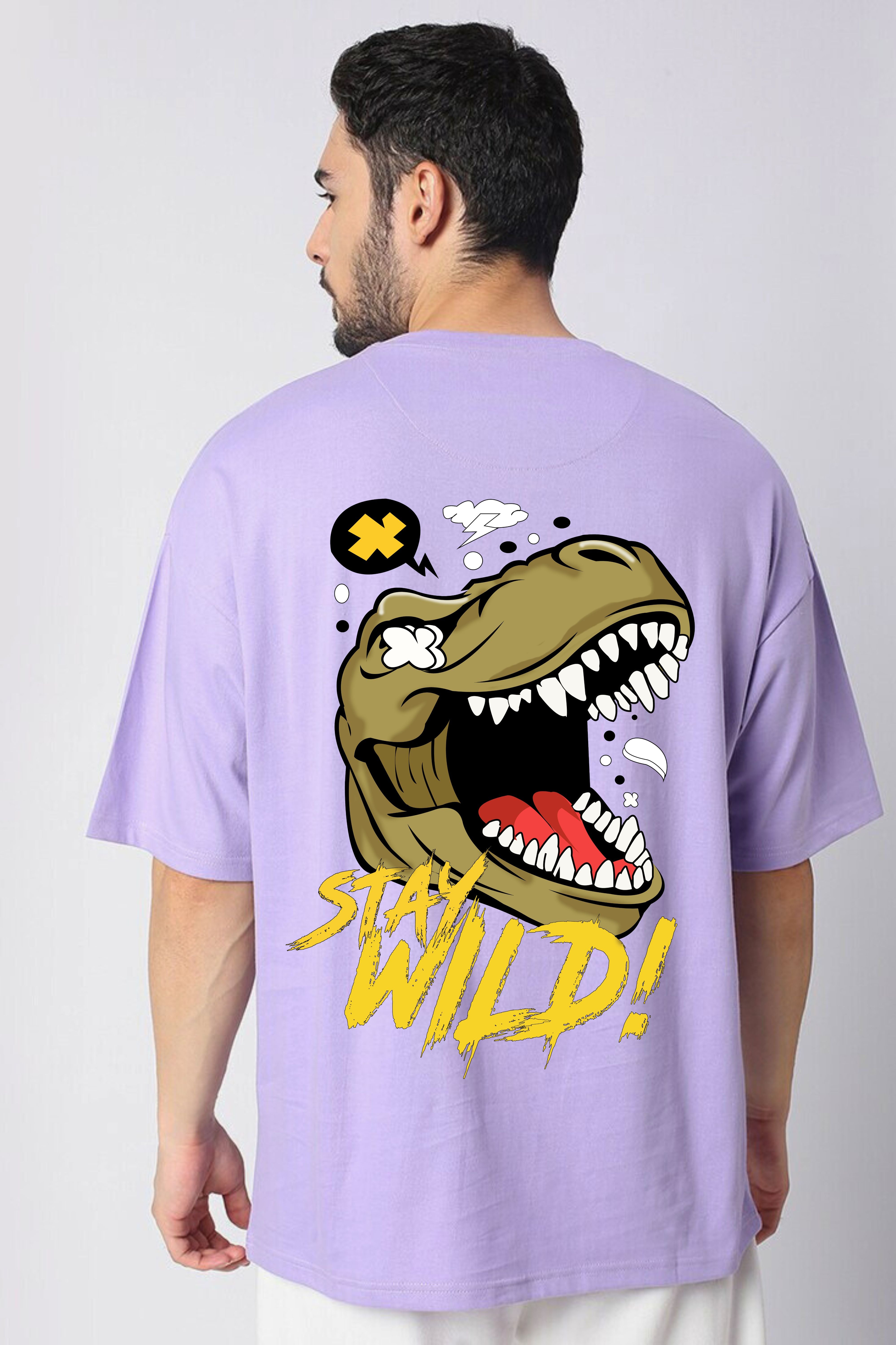 Stay wild Men oversized T-shirt