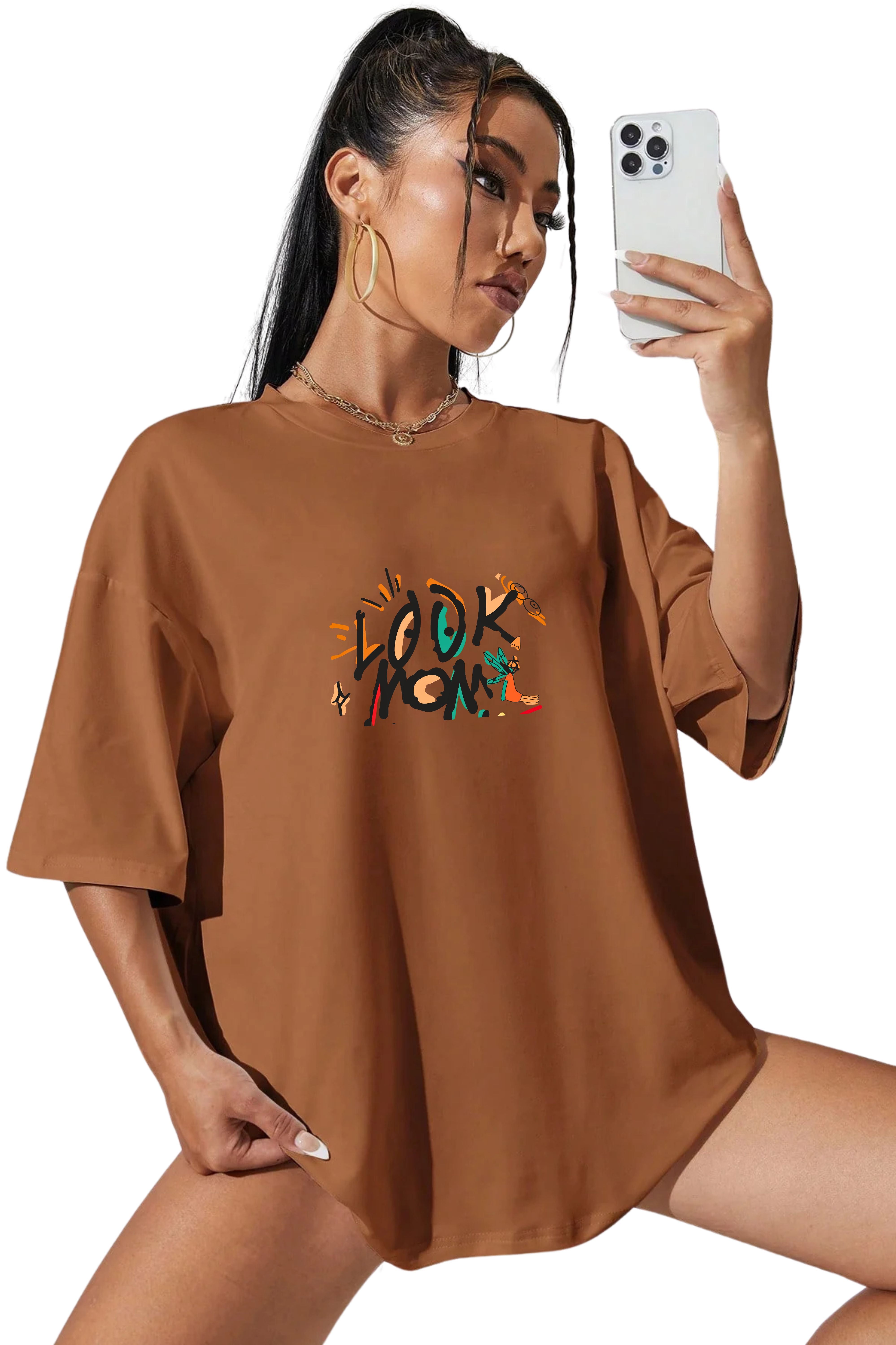 I can fly oversize printed T-shirt