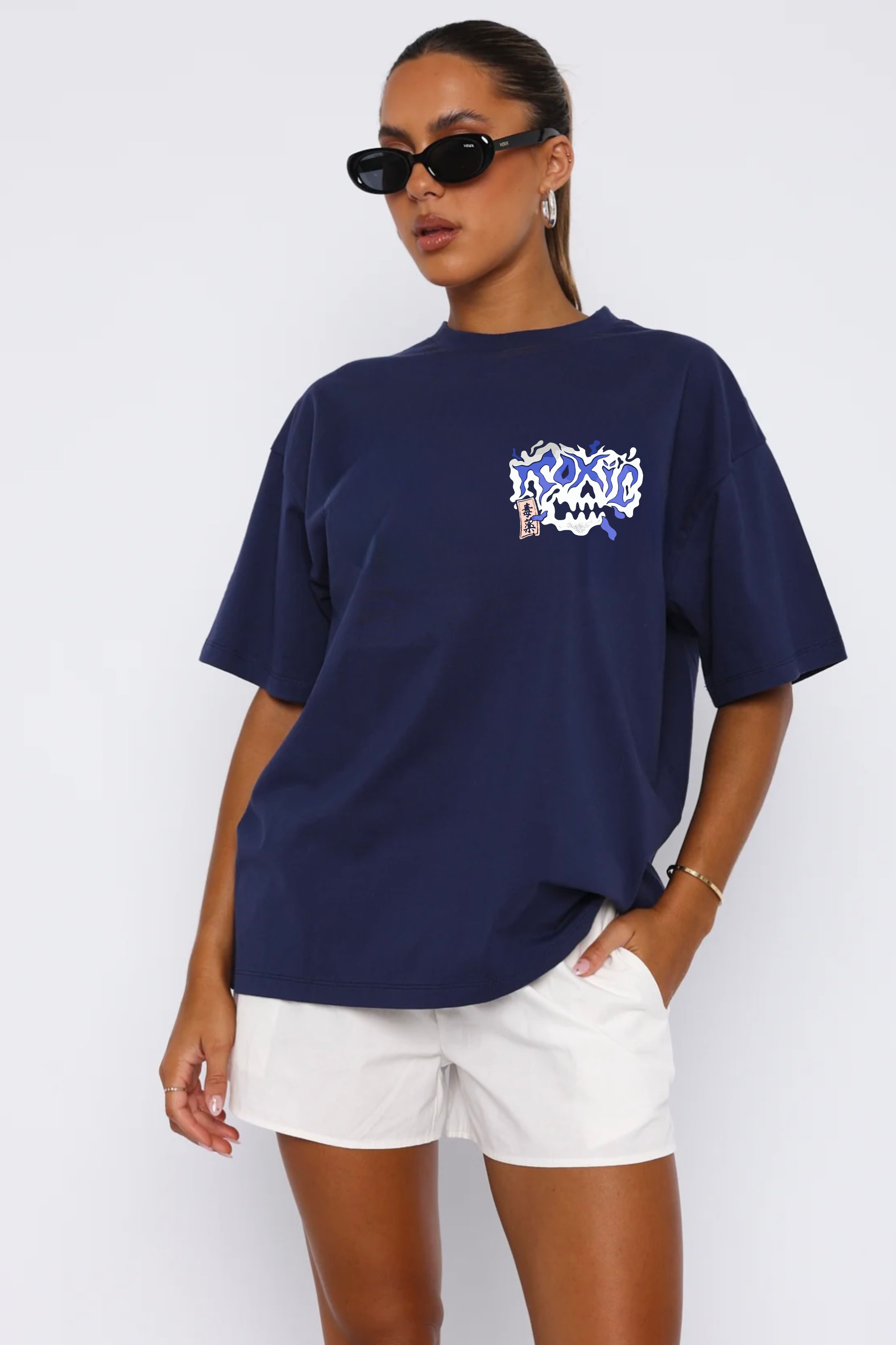 Toxic Tonic Printed Oversized  T-shirt