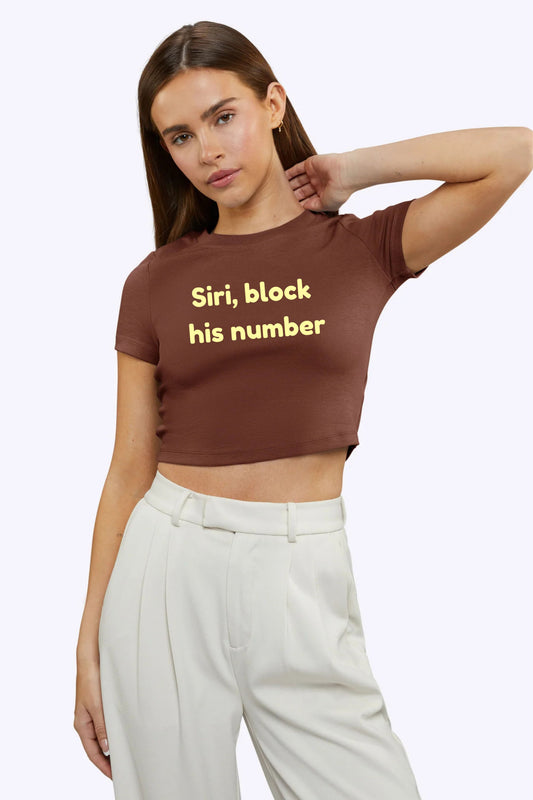 Crop: Siri Printed Tee