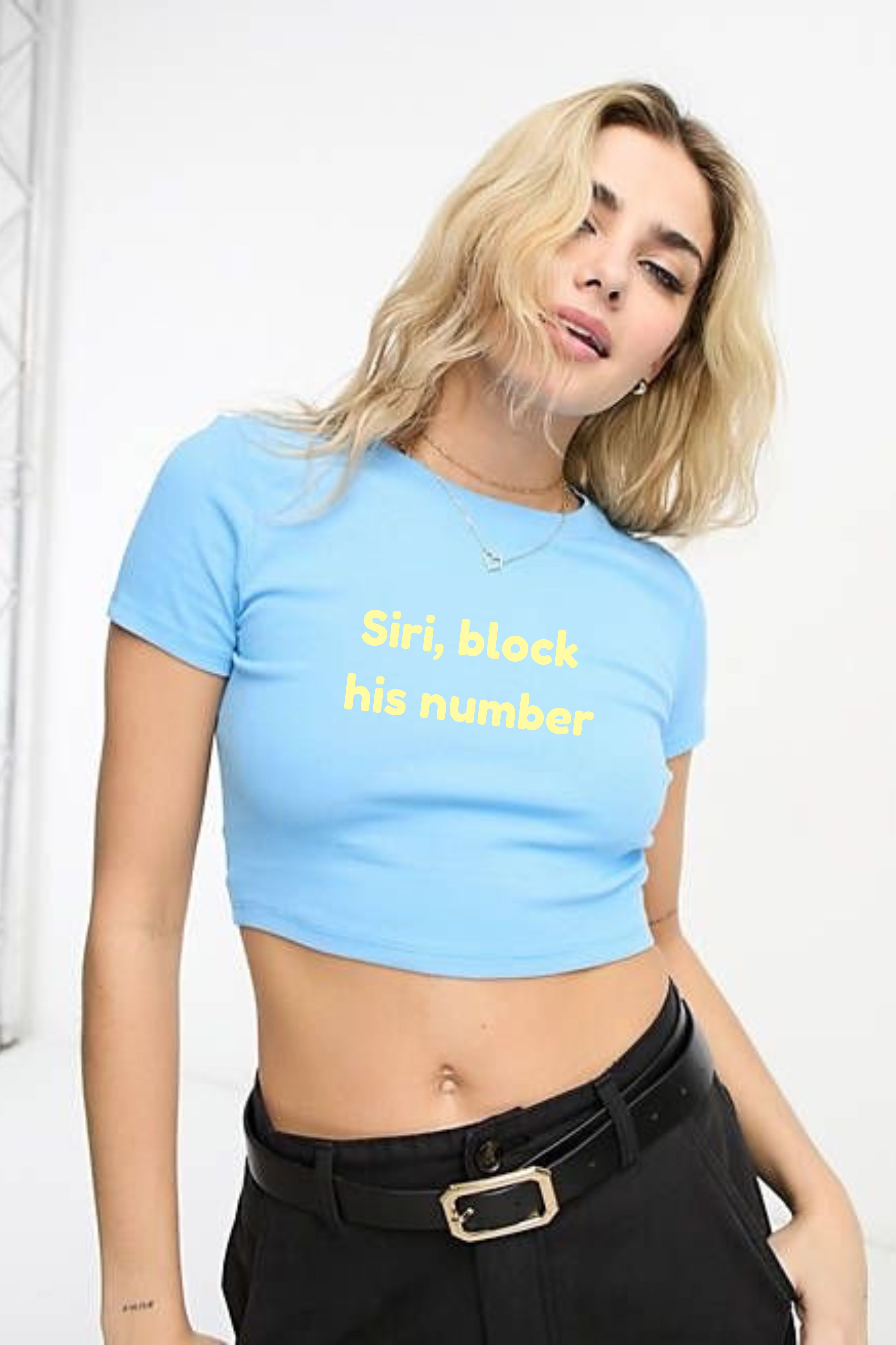 Crop: Siri Printed Tee