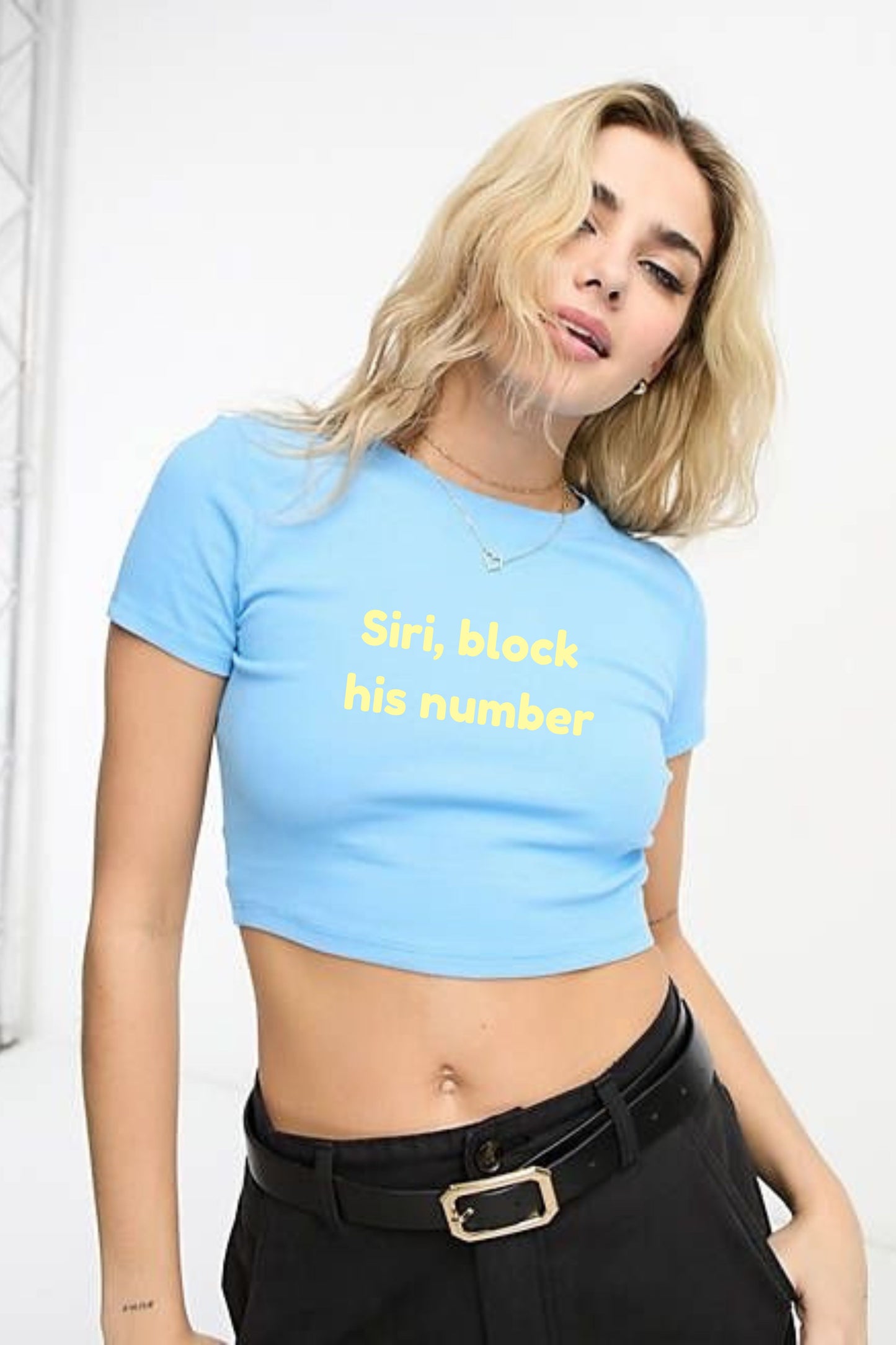 Crop: Siri Printed Tee