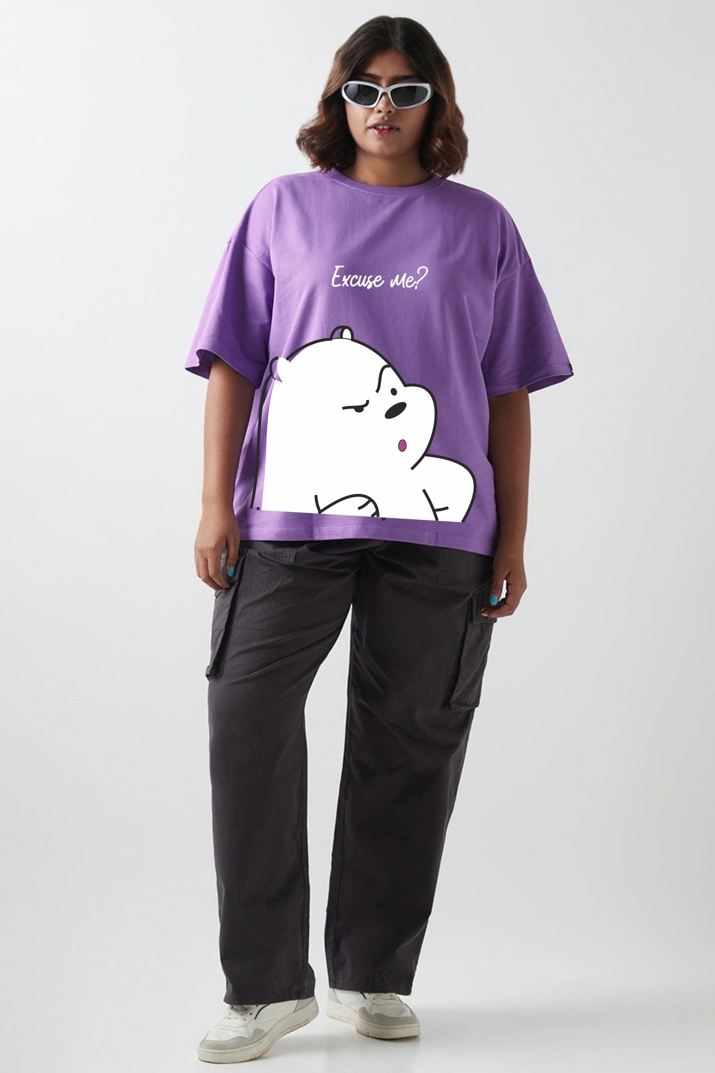 White Panda Plus Tee