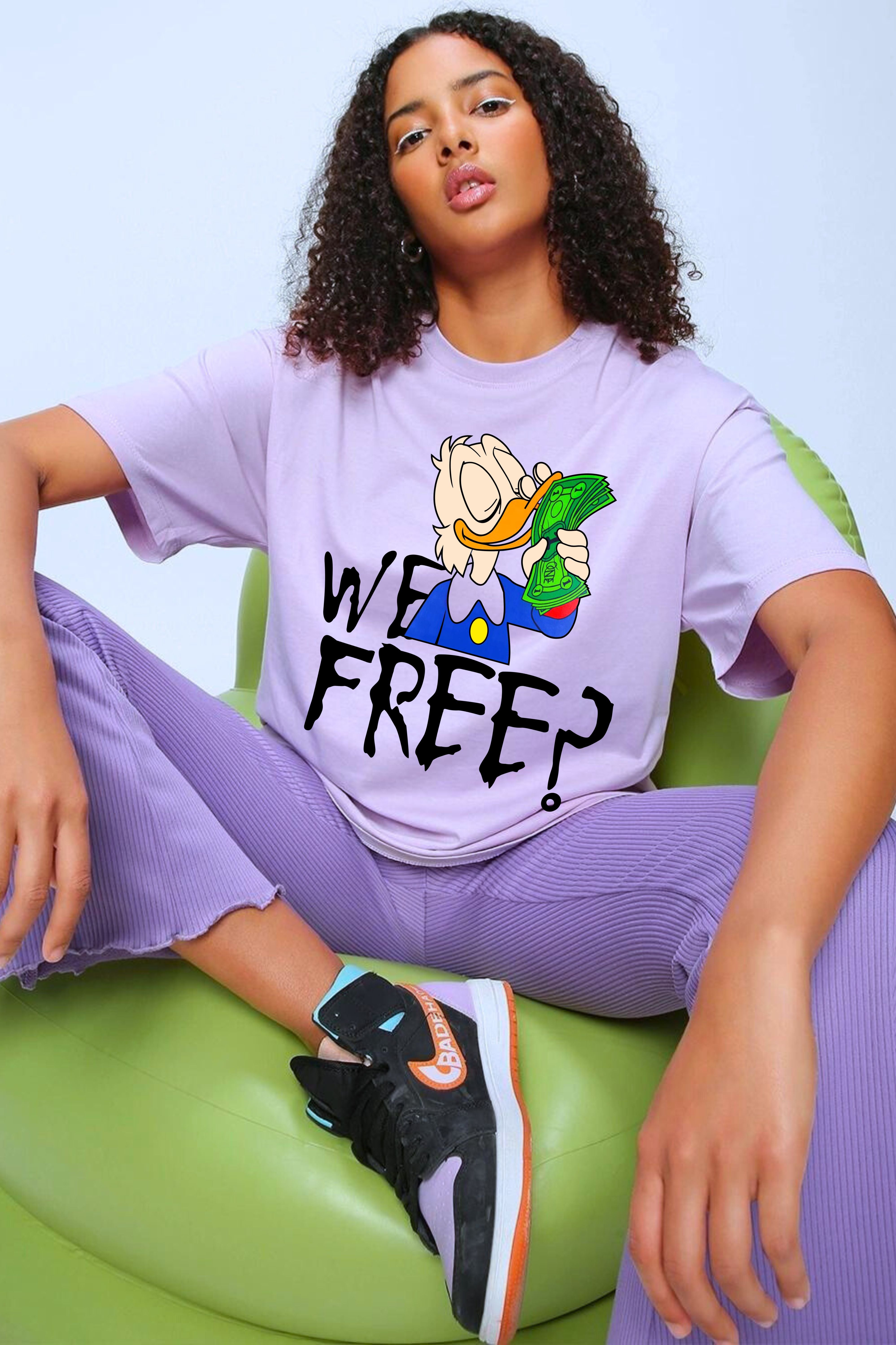 We Free printed Oversized T-shirt