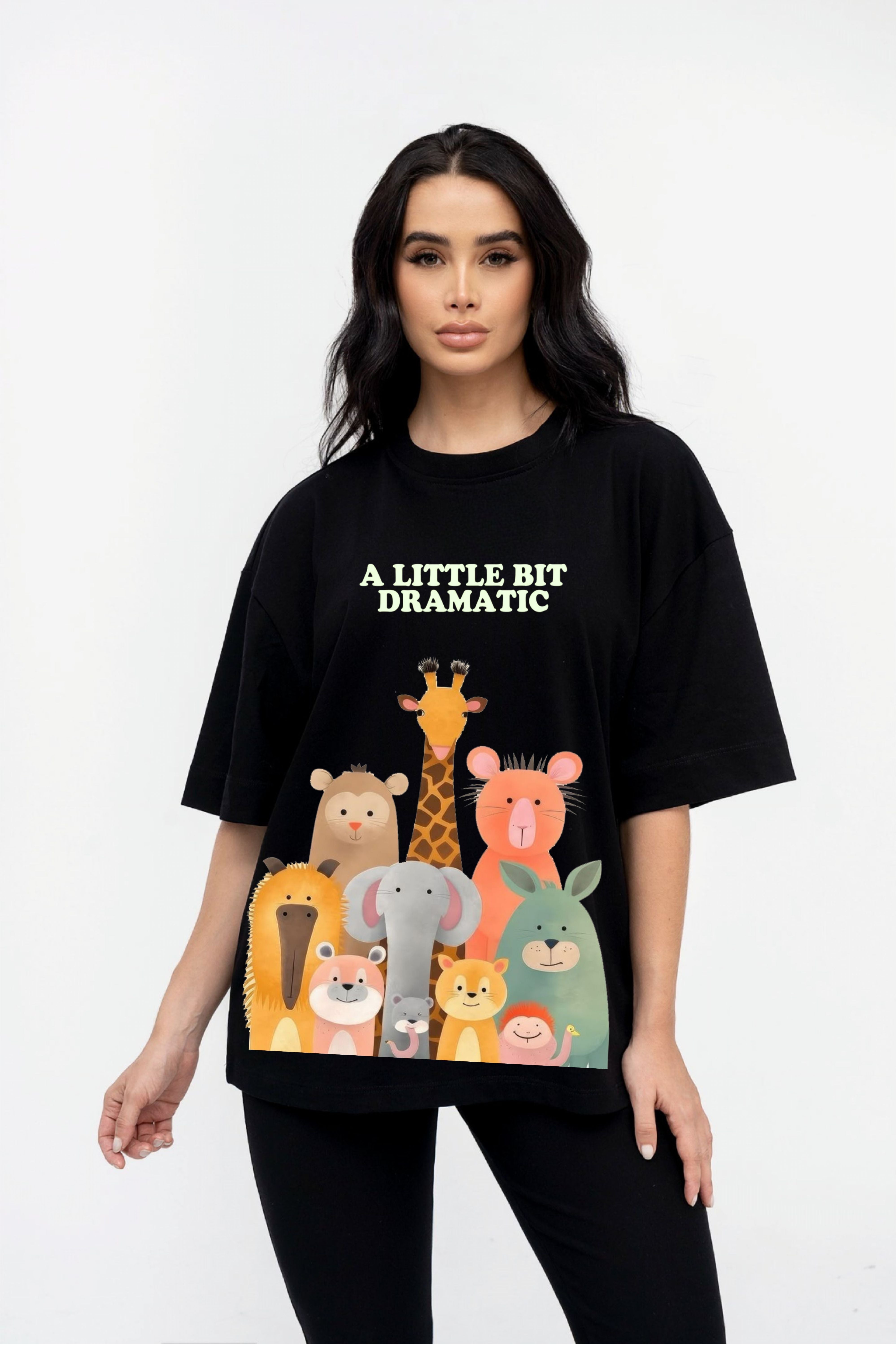 Animal Printed Oversize Tee