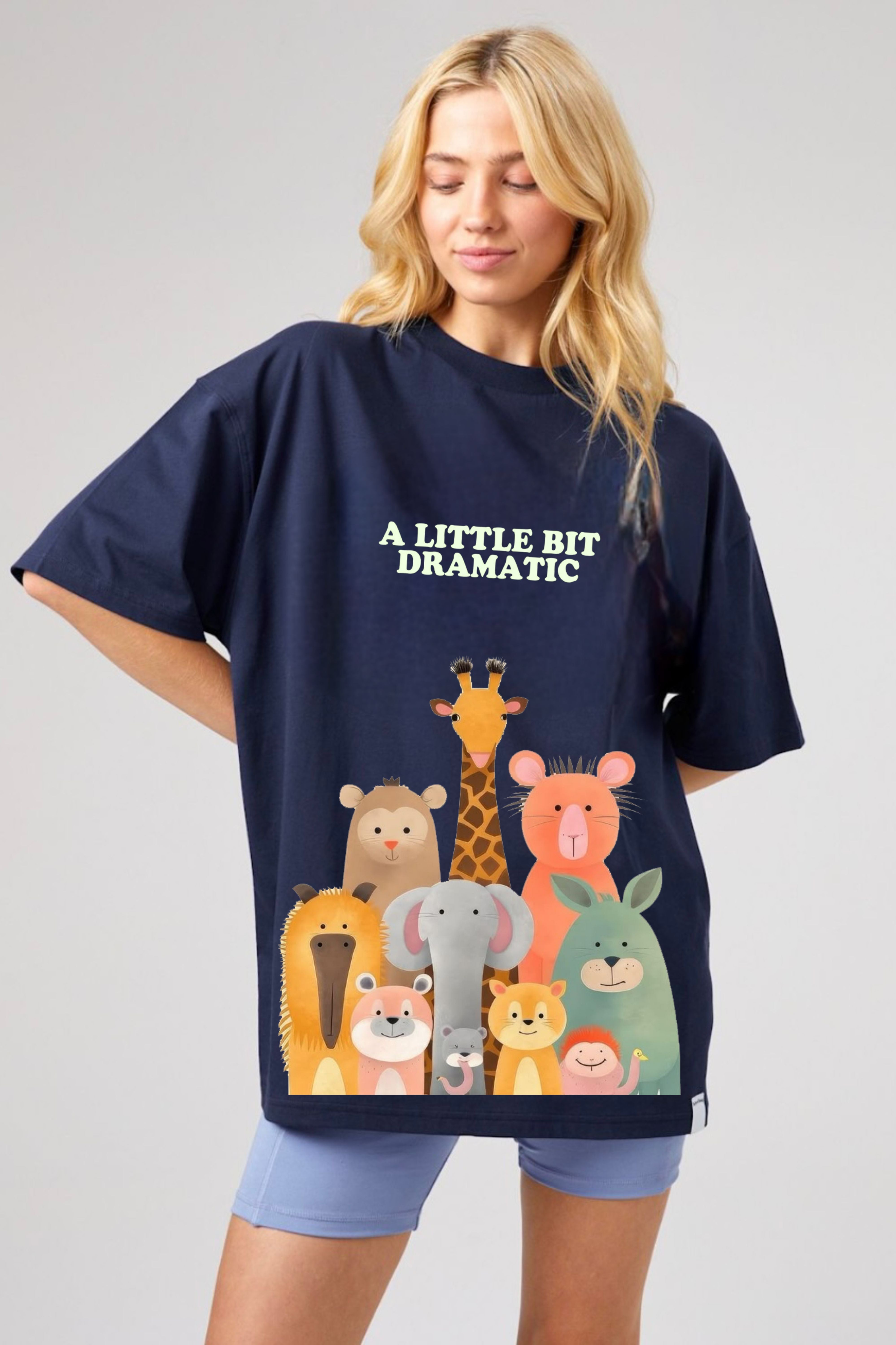 Animal Printed Oversize Tee