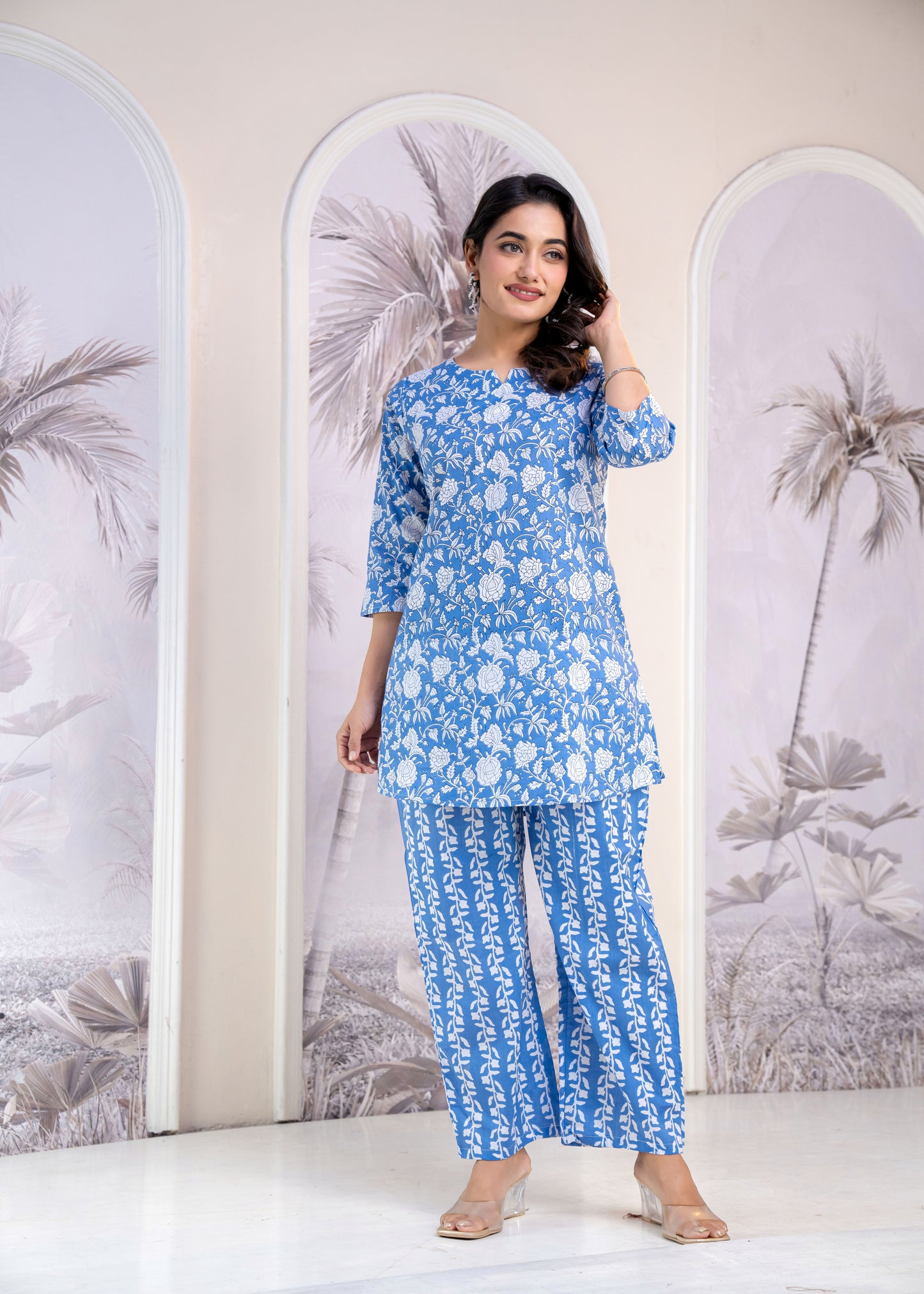 Printed Cord Set for women