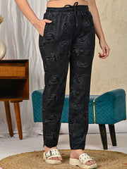 Grey Printed Pajamas for women